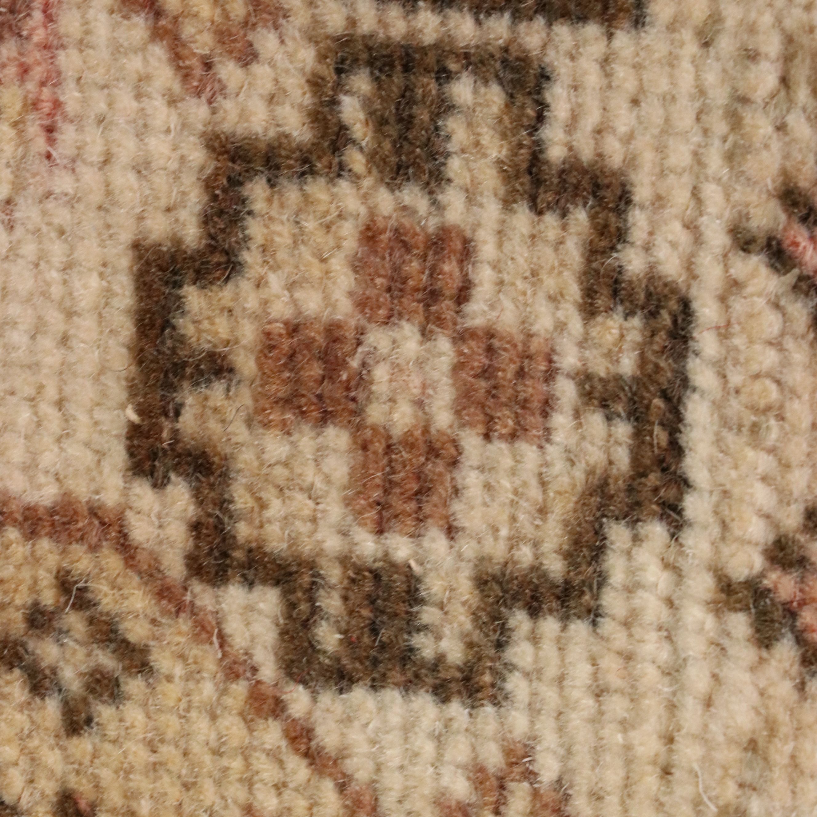 6'6 x 9'11 Hand-Knotted Turkish Oushak Area Rug