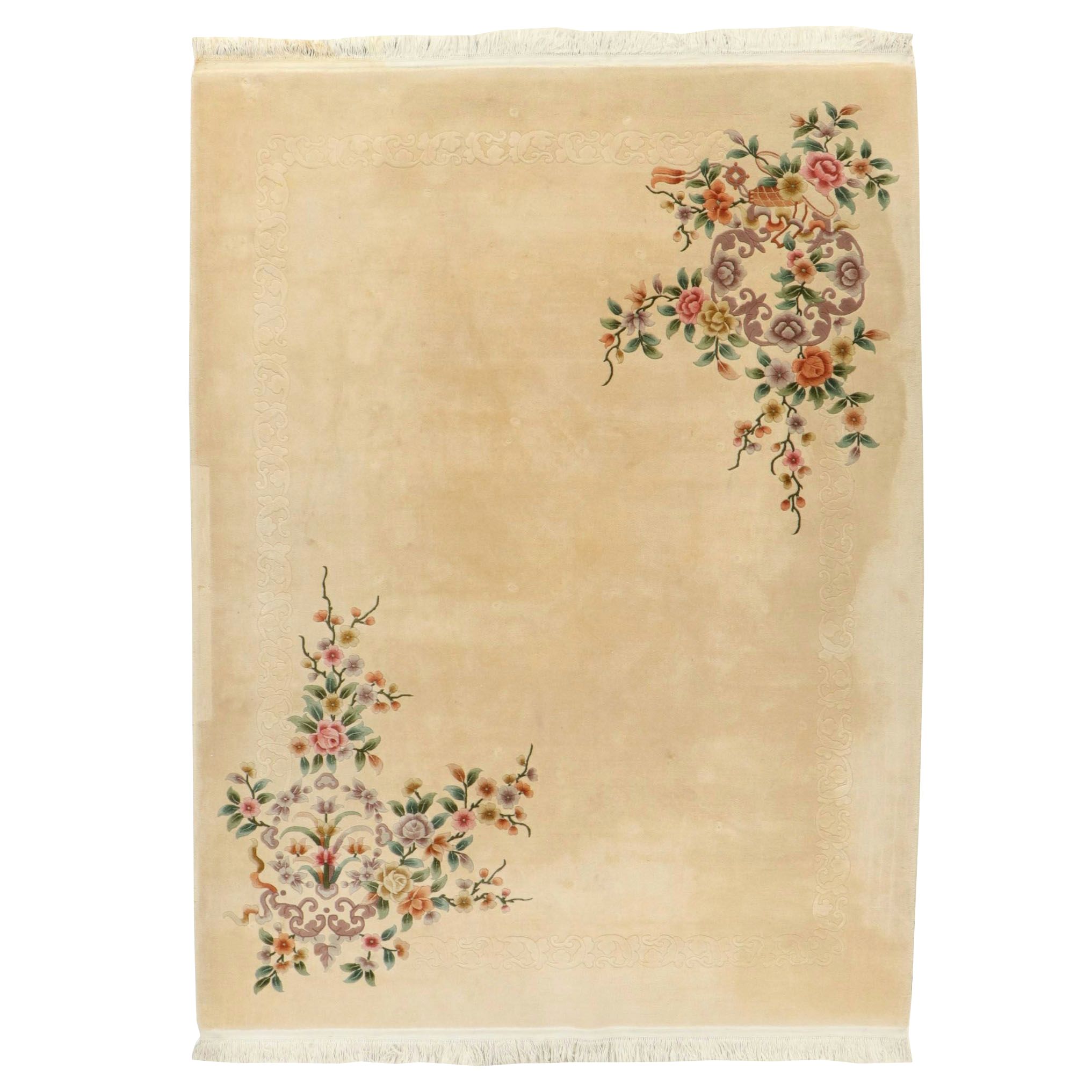 8'11 x 12'10 Hand-Knotted Chinese Peking Room Sized Rug