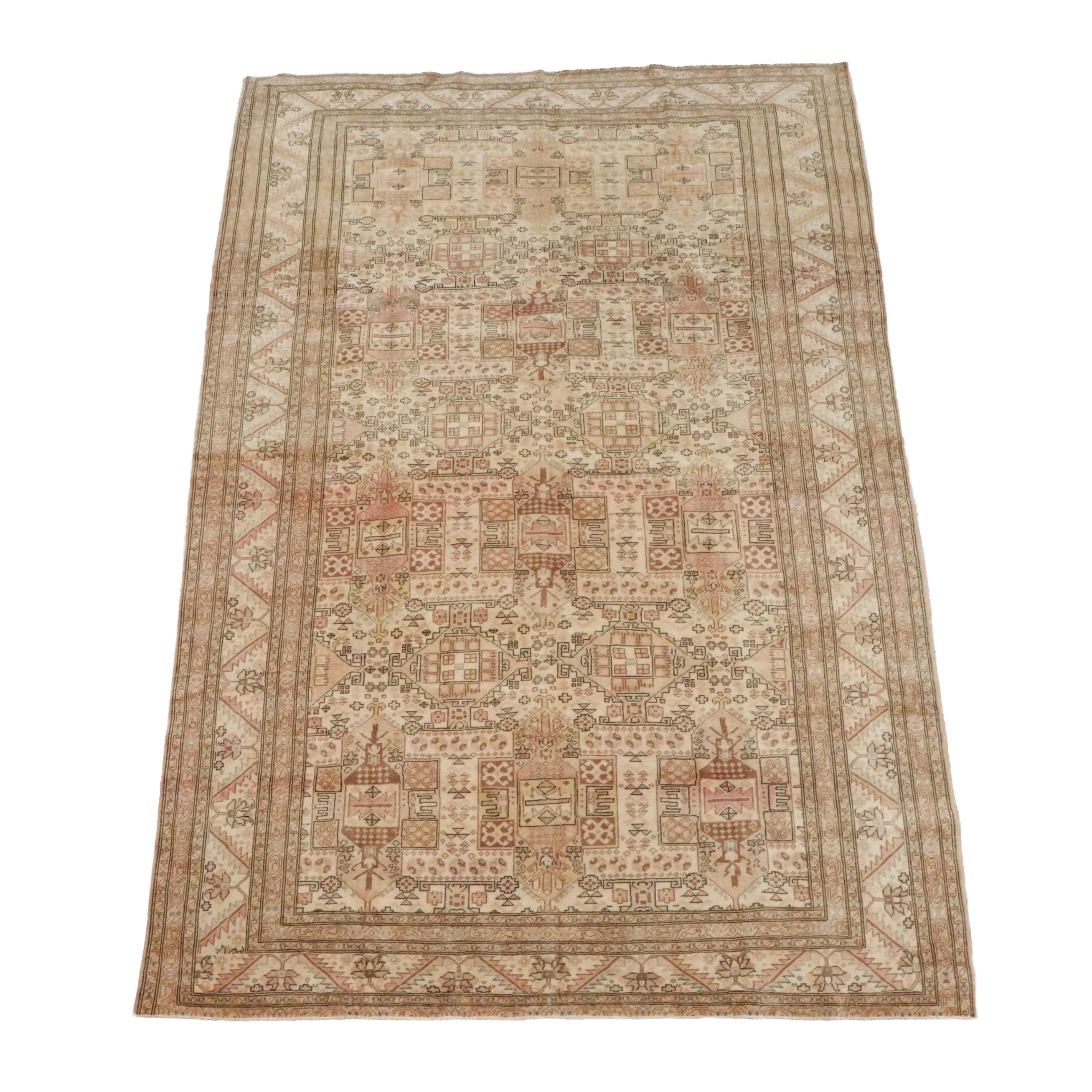 6'6 x 9'11 Hand-Knotted Turkish Oushak Area Rug