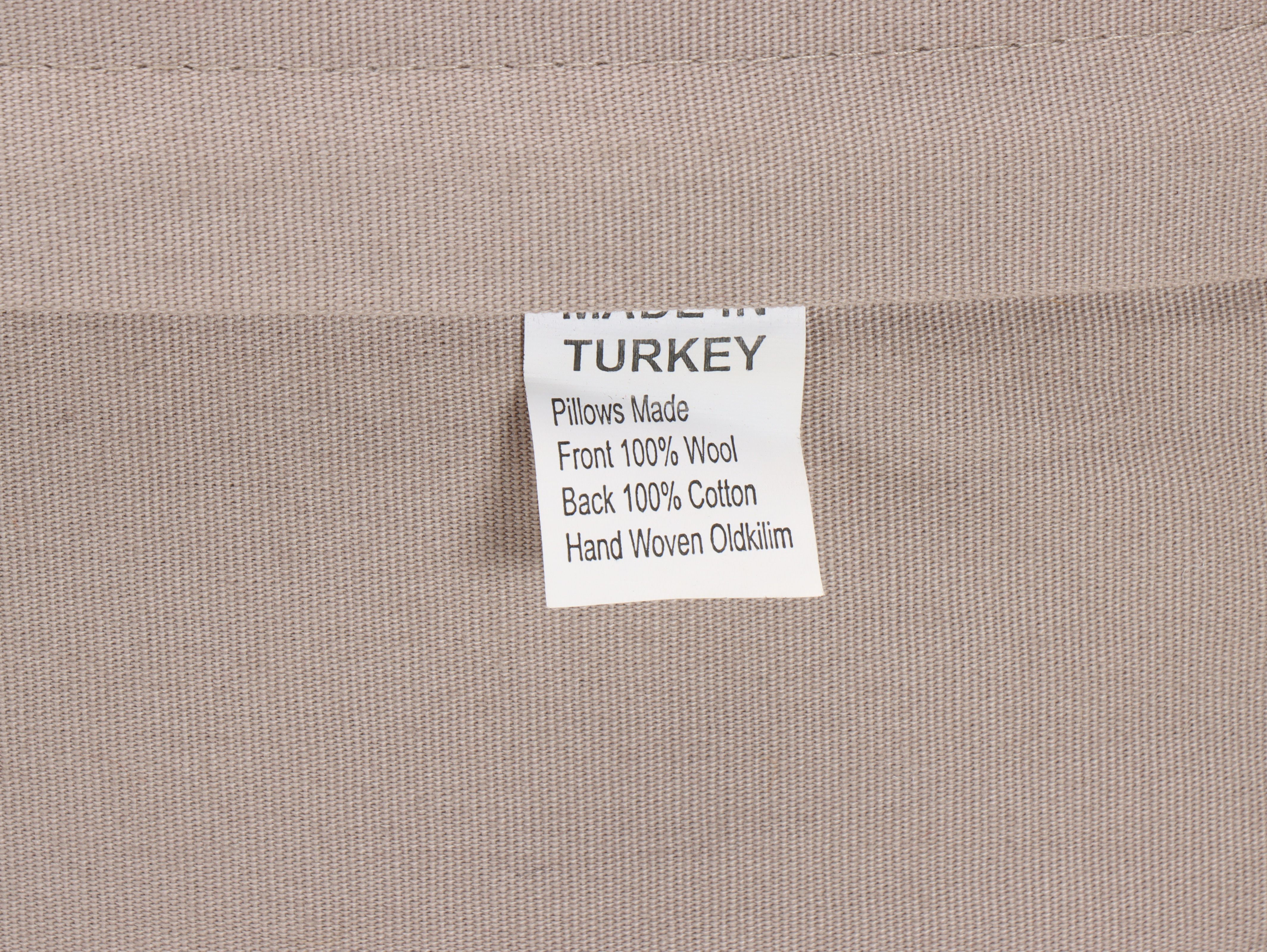 Turkish Wool and Cotton Accent Pillows