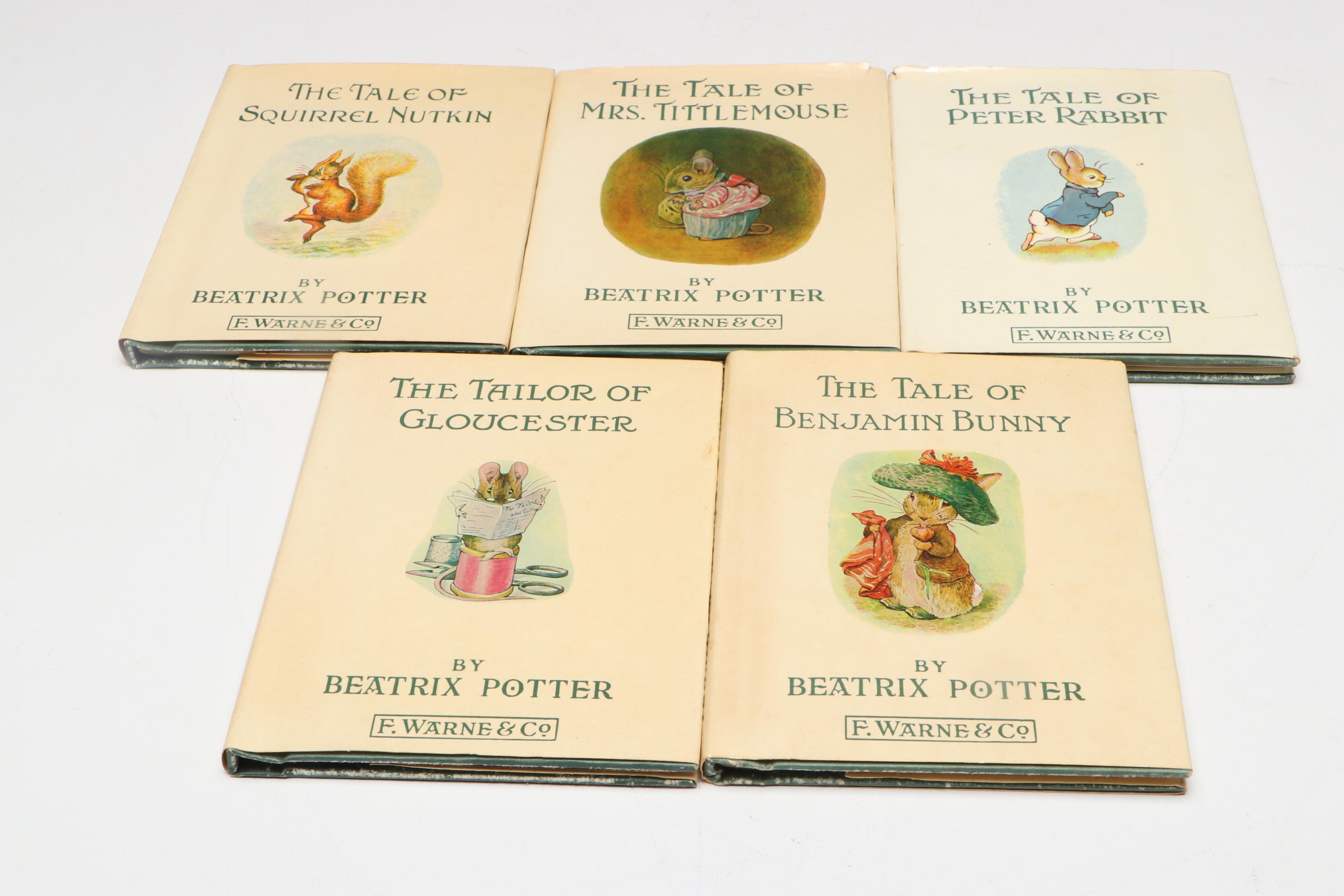 Royal Albert "Lady Mouse" with Other Beatrix Potter Figurines and Books