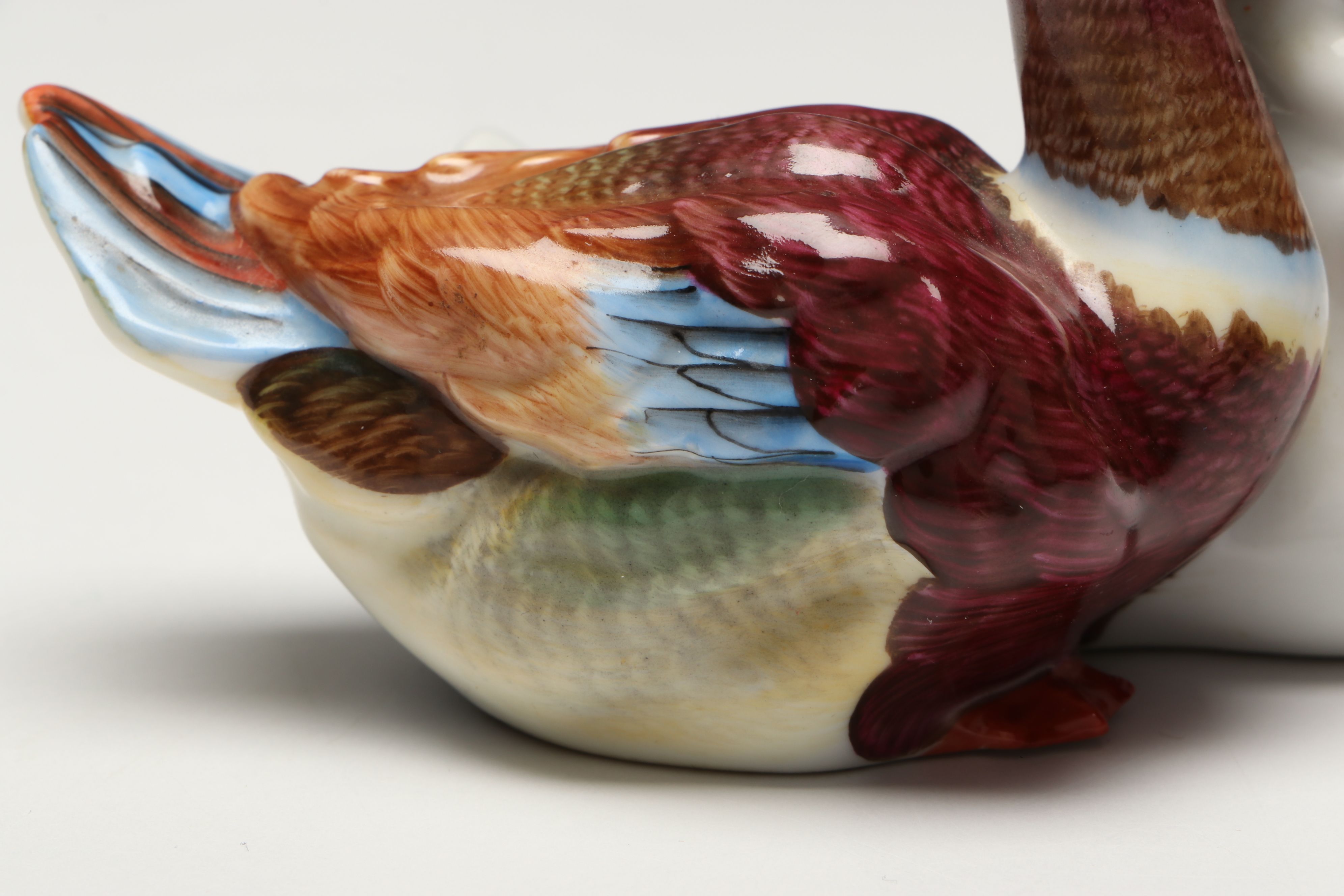 Herend Natural "Pair of Ducks" Porcelain Figurine