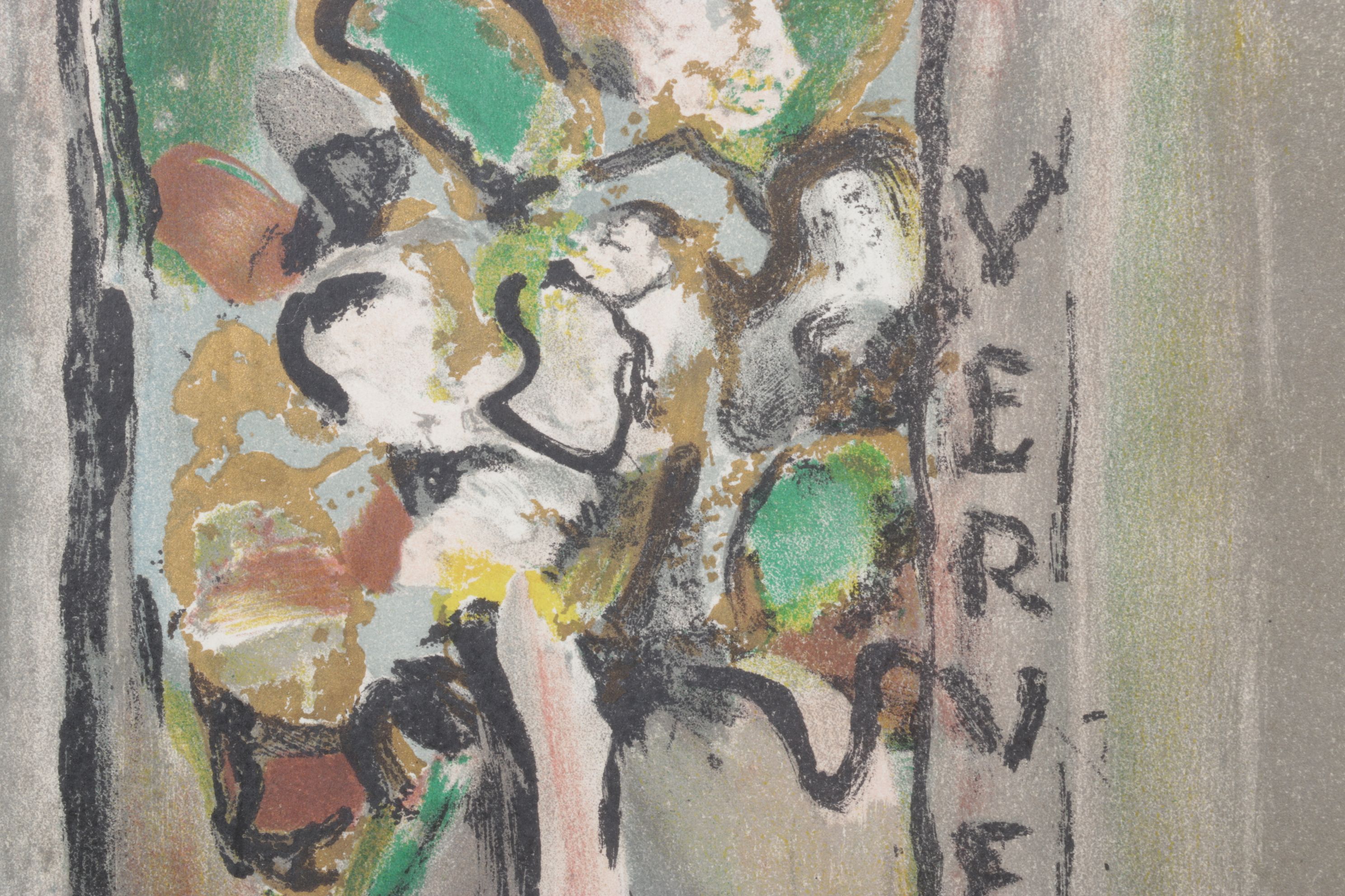 Georges Rouault Color Lithograph Cover for "Verve," 1939