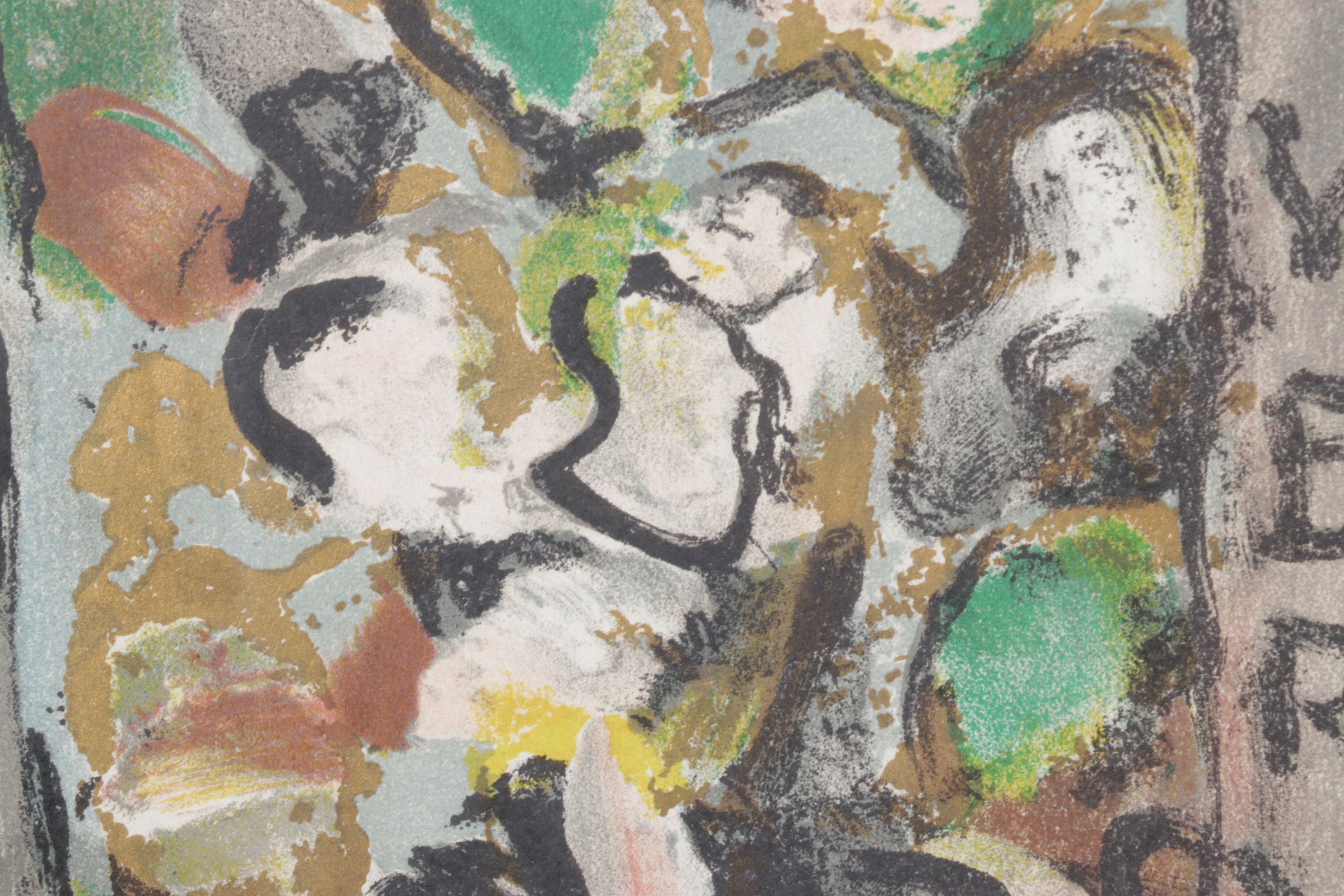 Georges Rouault Color Lithograph Cover for "Verve," 1939