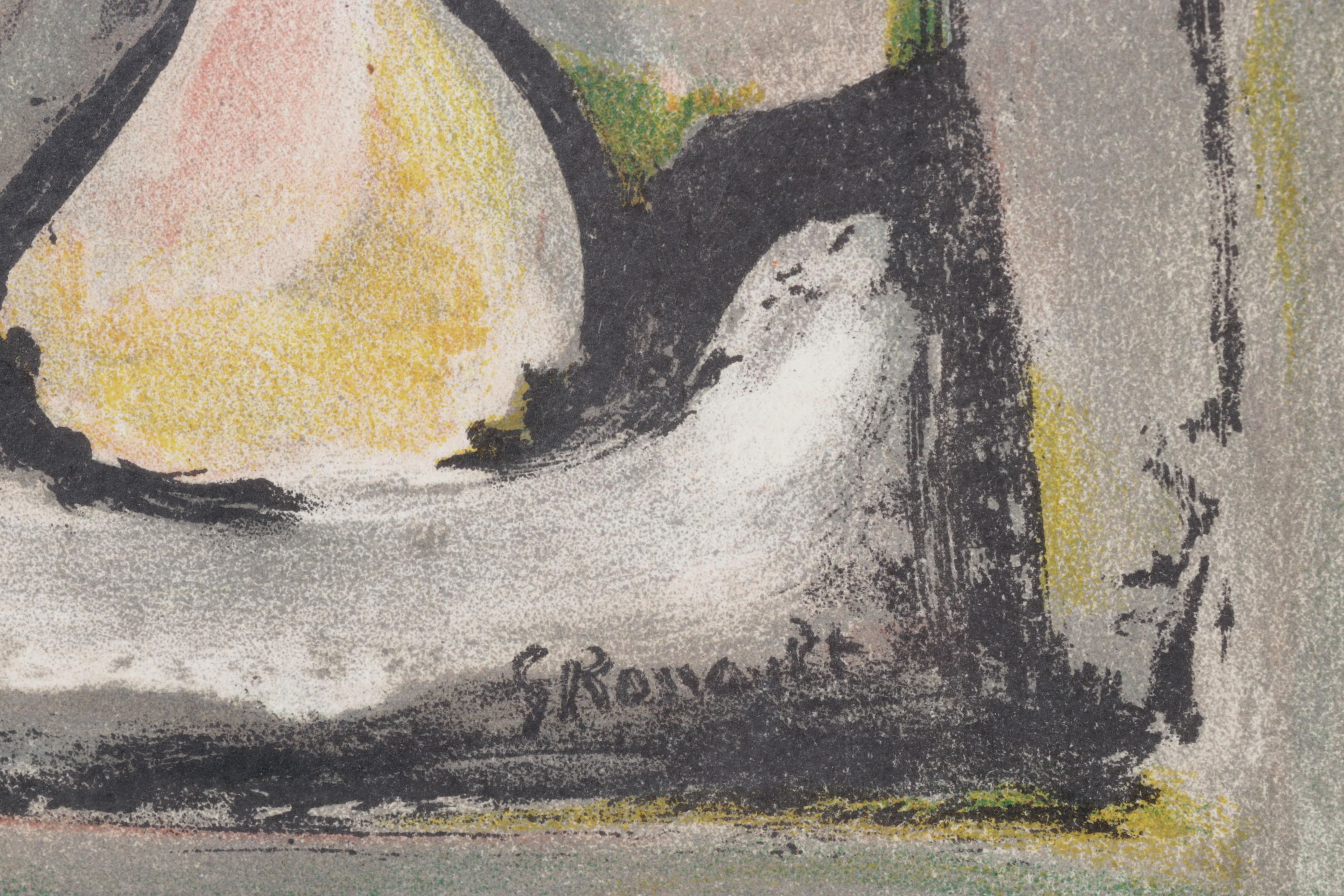 Georges Rouault Color Lithograph Cover for "Verve," 1939