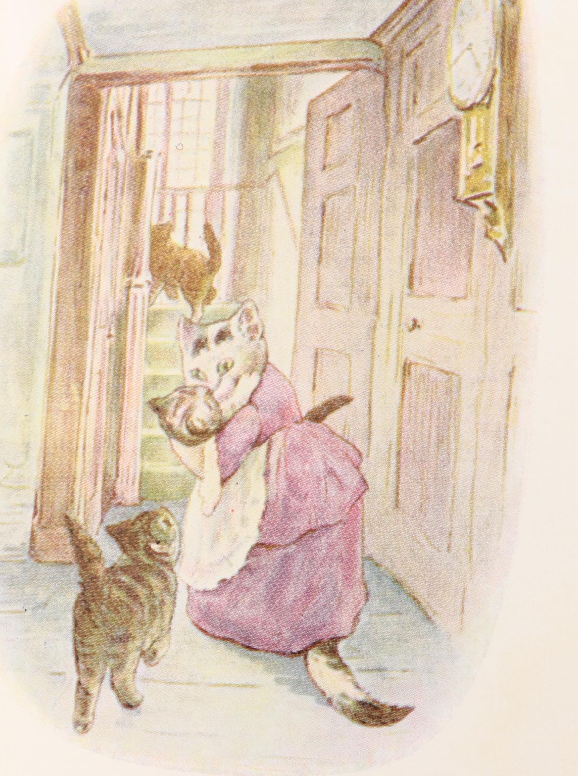 Beswick "Gardener Rabbit" with Other Beatrix Potter Figurines and Books