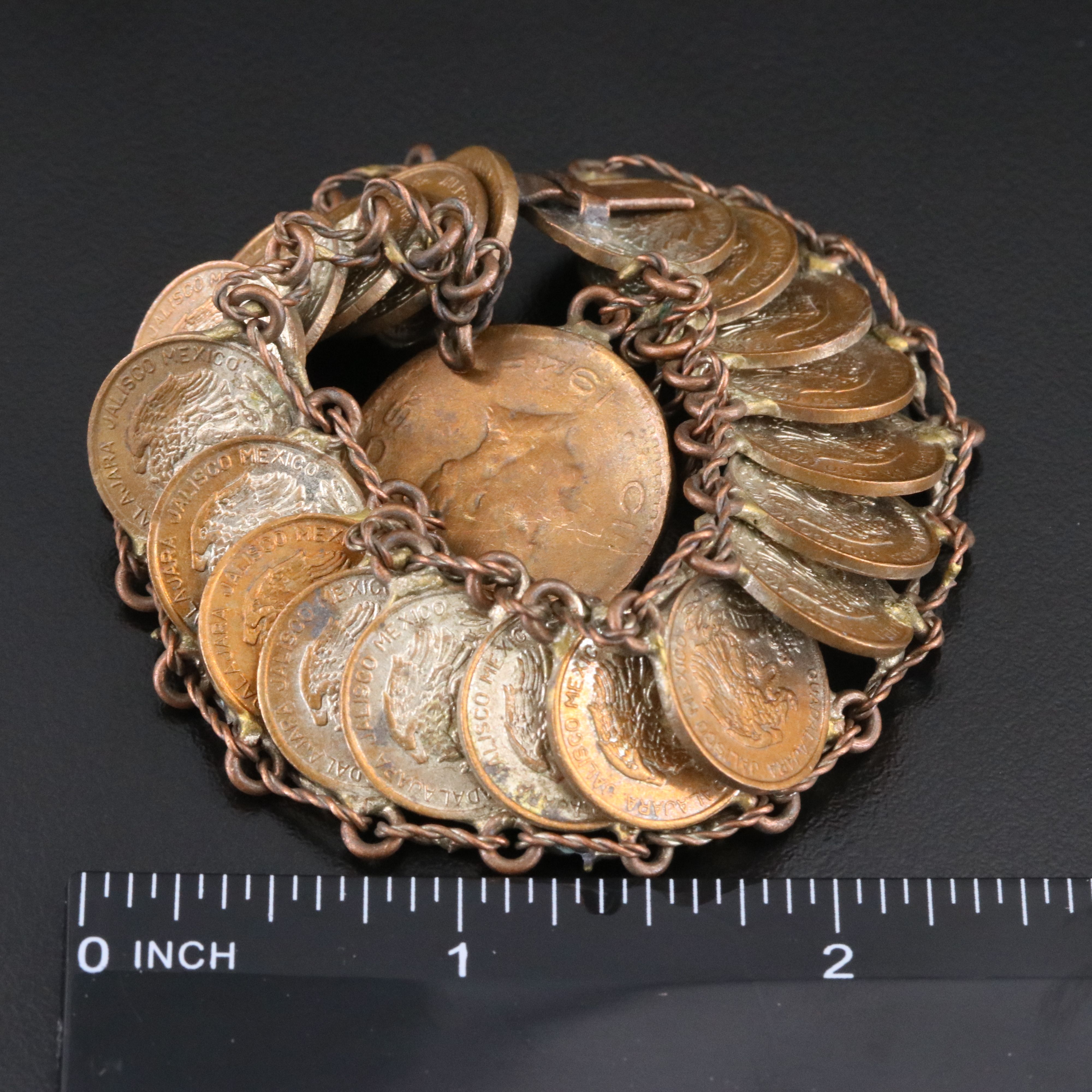 Repair Lot 1940s Coin Bracelet