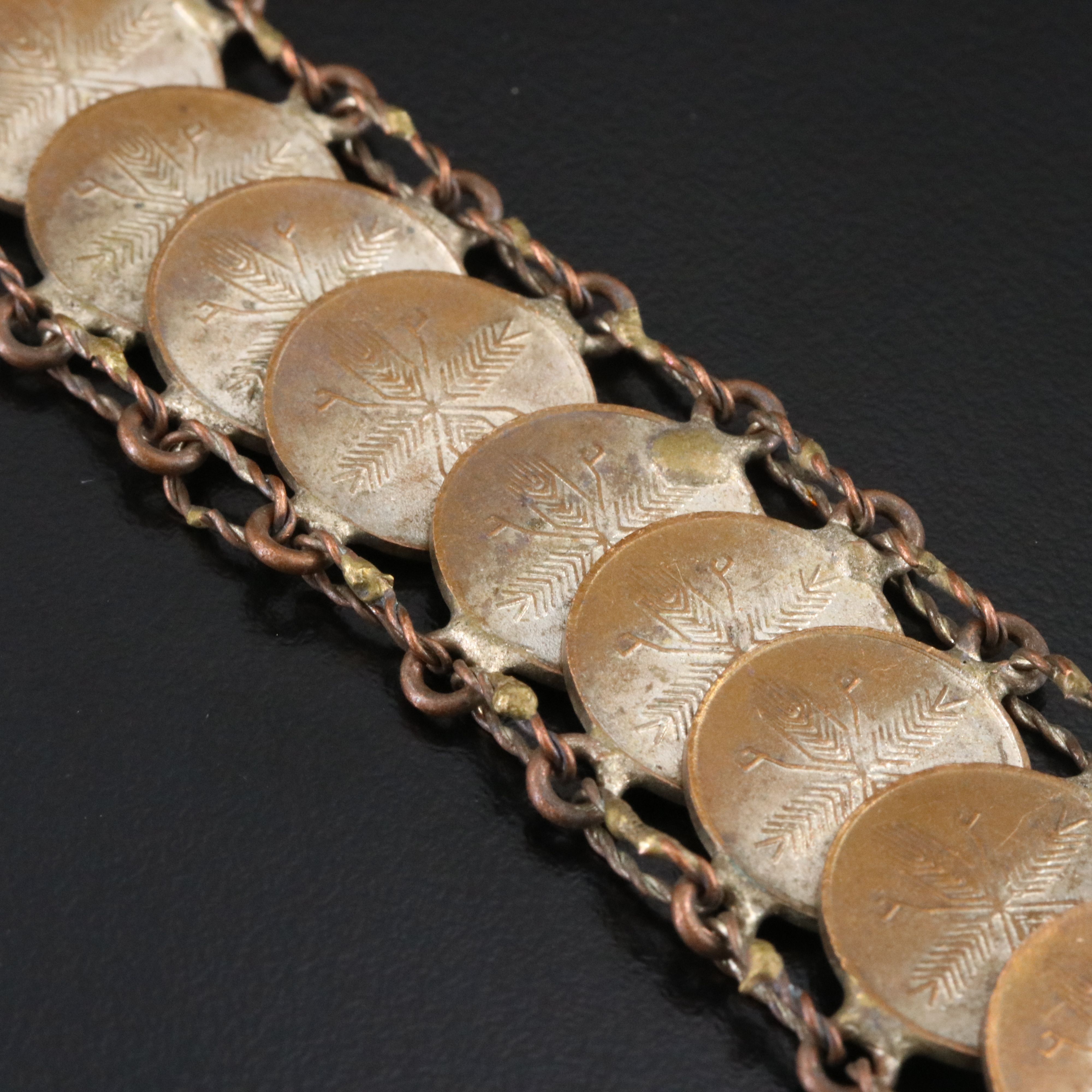 Repair Lot 1940s Coin Bracelet