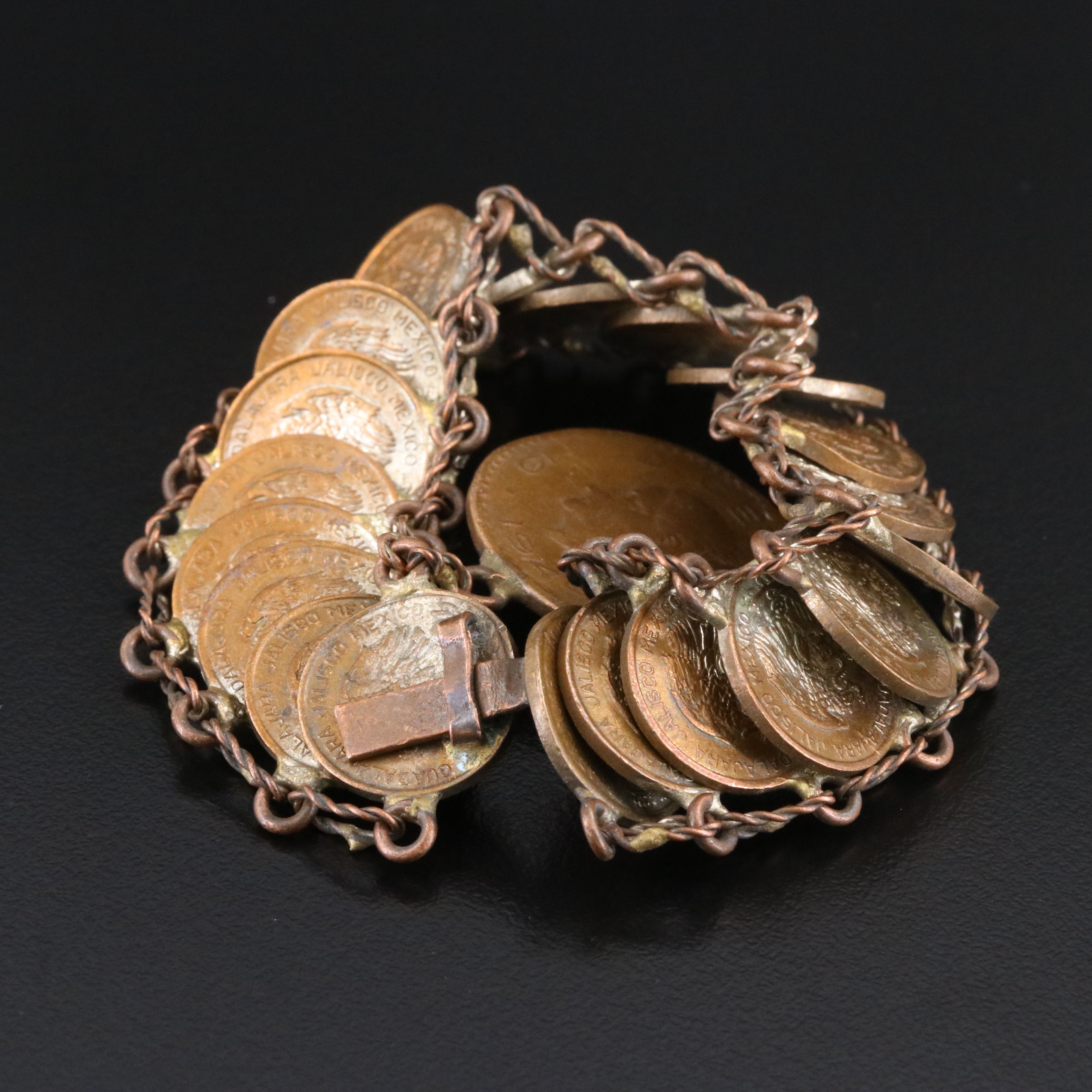 Repair Lot 1940s Coin Bracelet