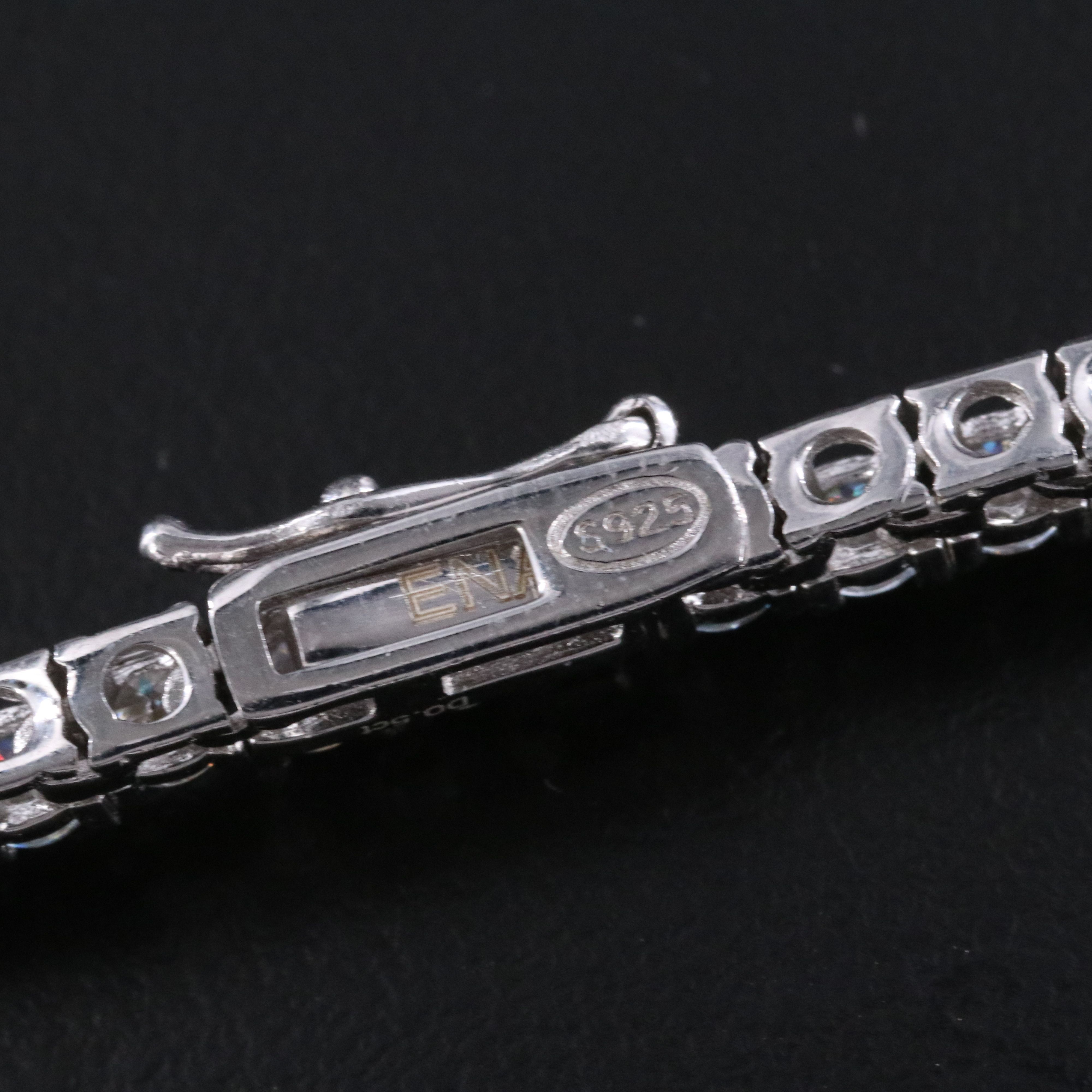 Sterling Moissanite Graduated Necklace