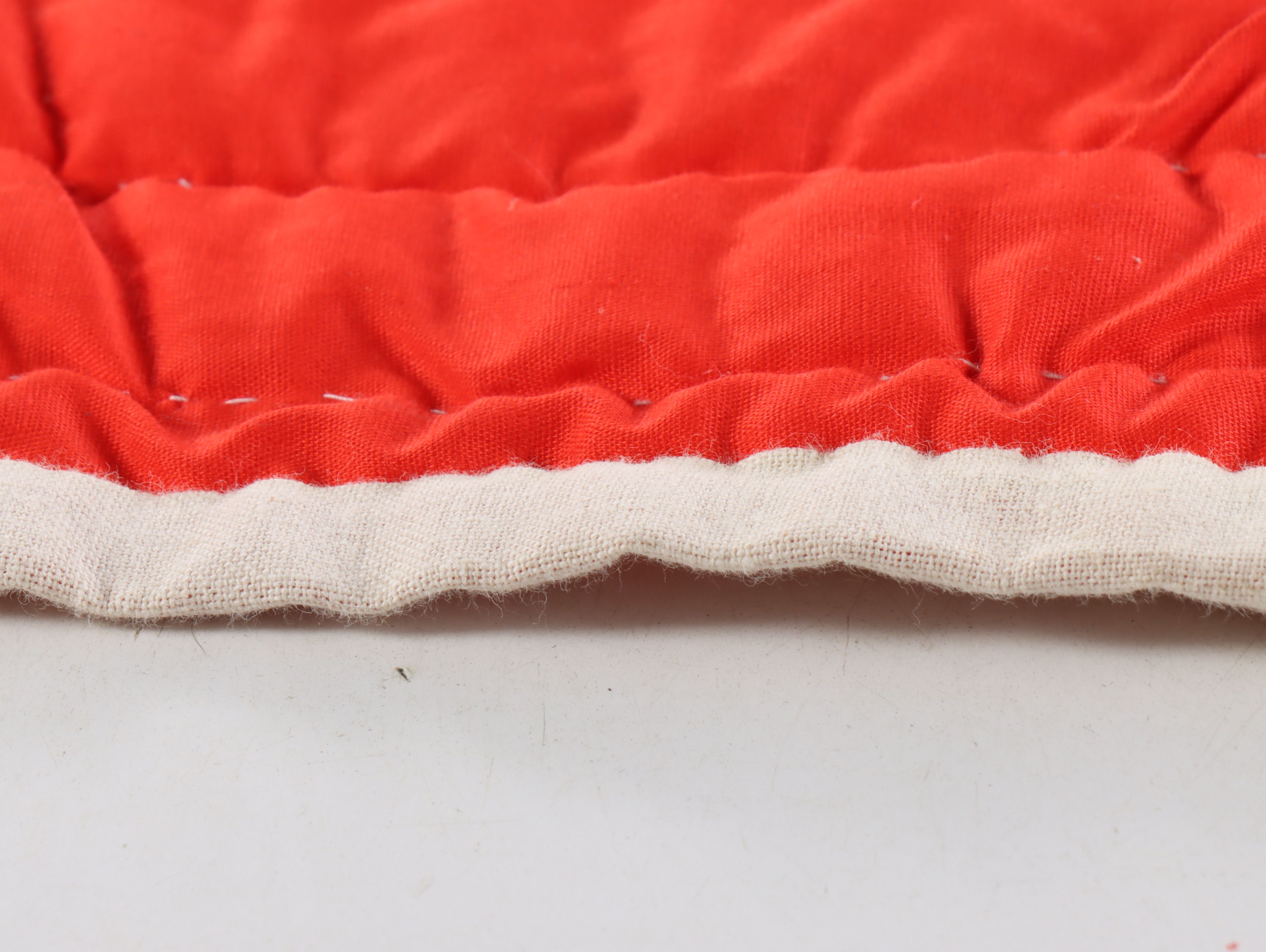 Hand-Pieced "Half-Square Triangle" Scrappy Quilt, Mid to Late 20th Century