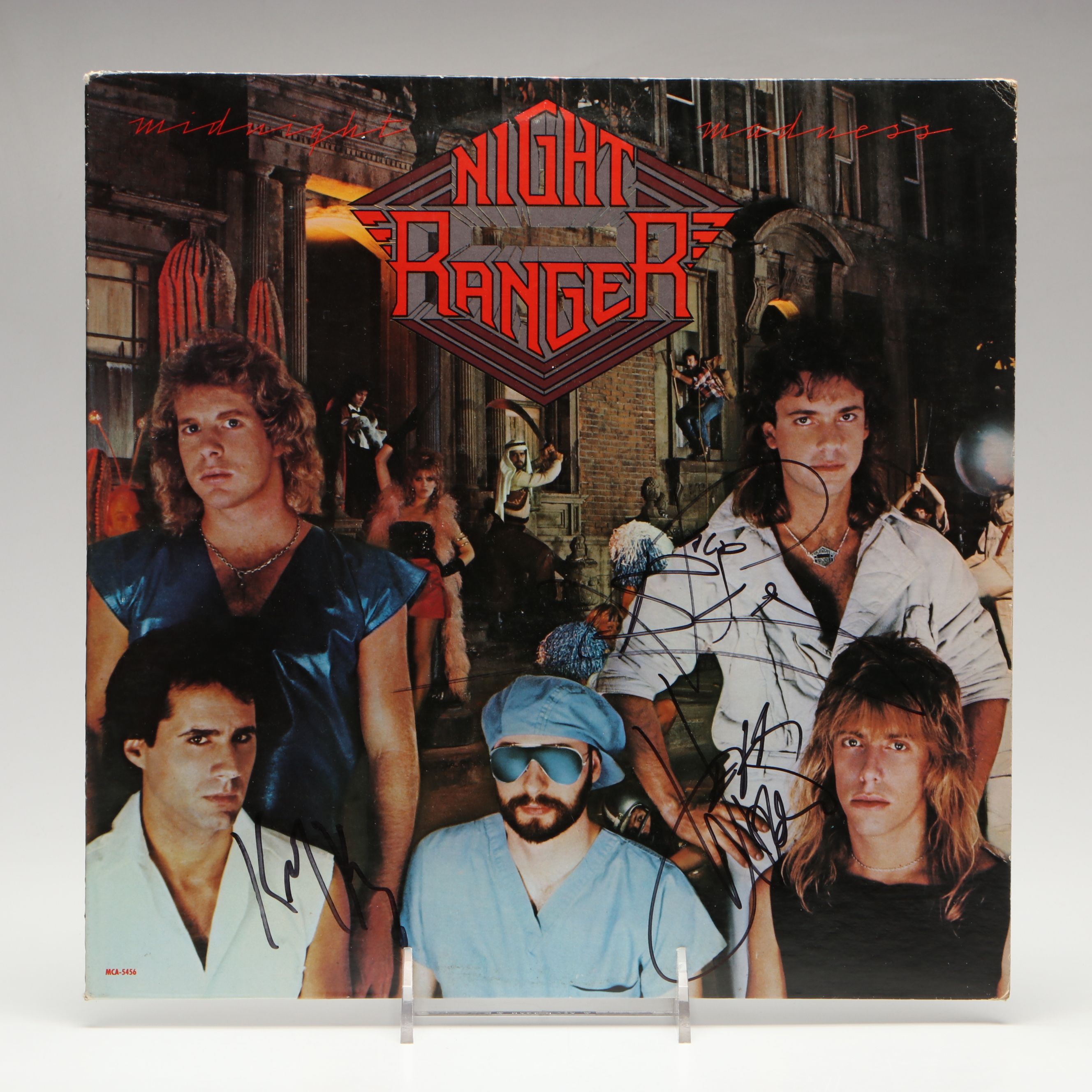 Signed Night Ranger "Midnight Madness" Record Sleeve and Inner Sleeve