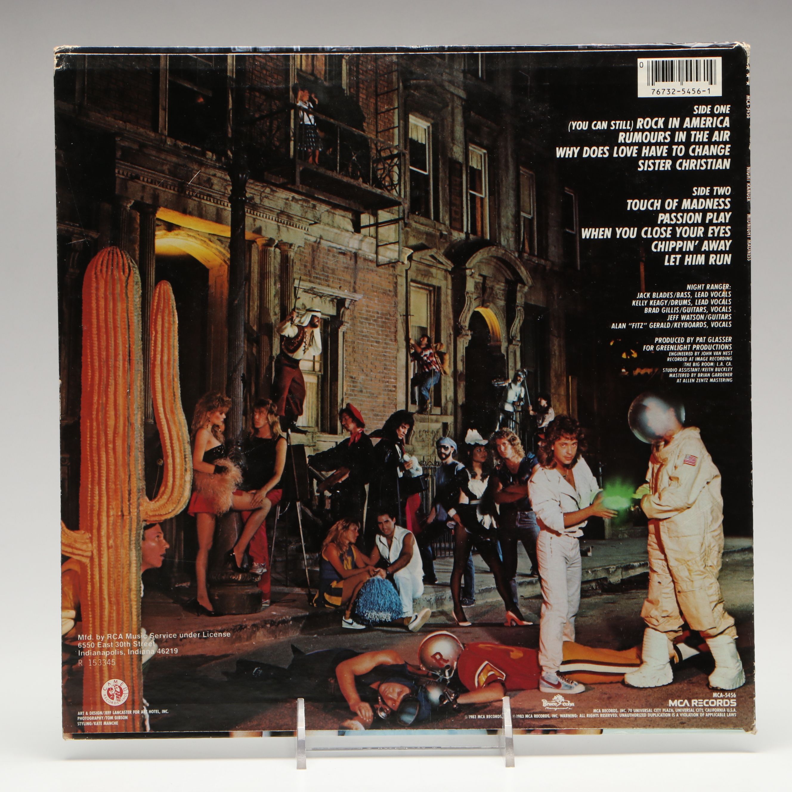 Signed Night Ranger "Midnight Madness" Record Sleeve and Inner Sleeve