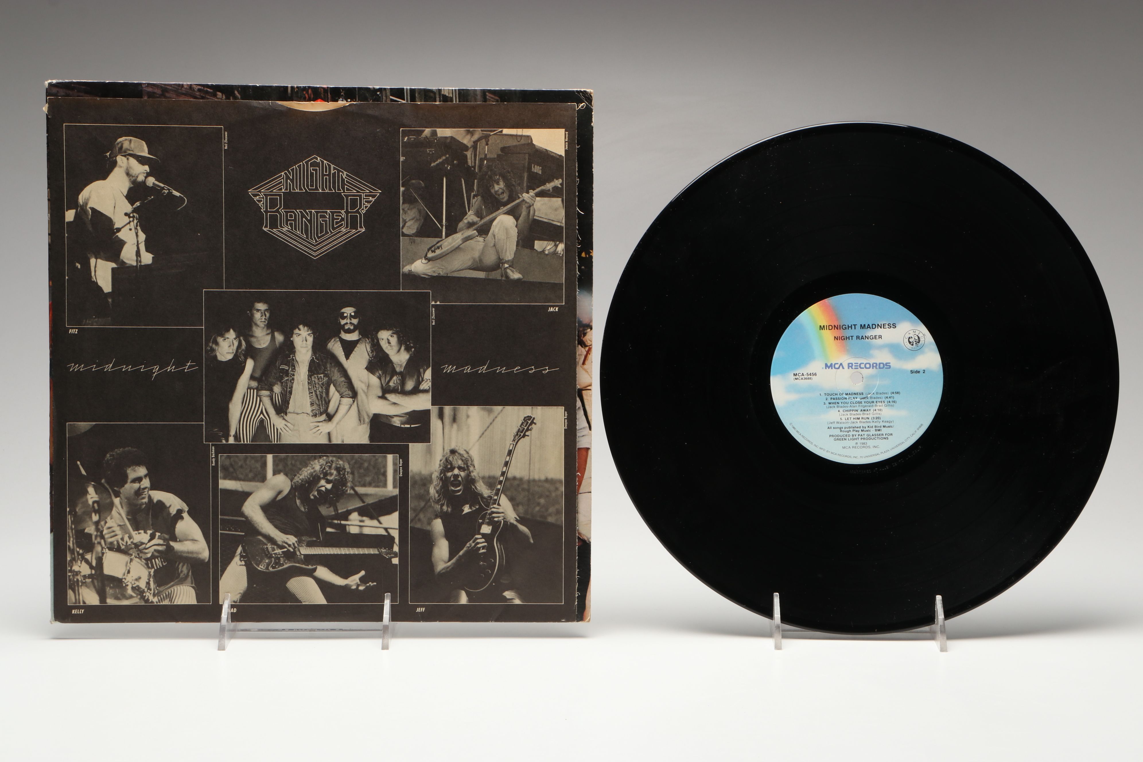 Signed Night Ranger "Midnight Madness" Record Sleeve and Inner Sleeve