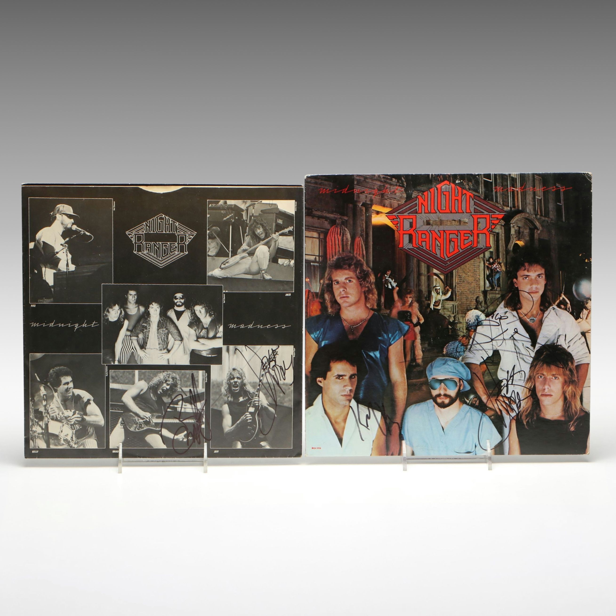 Signed Night Ranger "Midnight Madness" Record Sleeve and Inner Sleeve