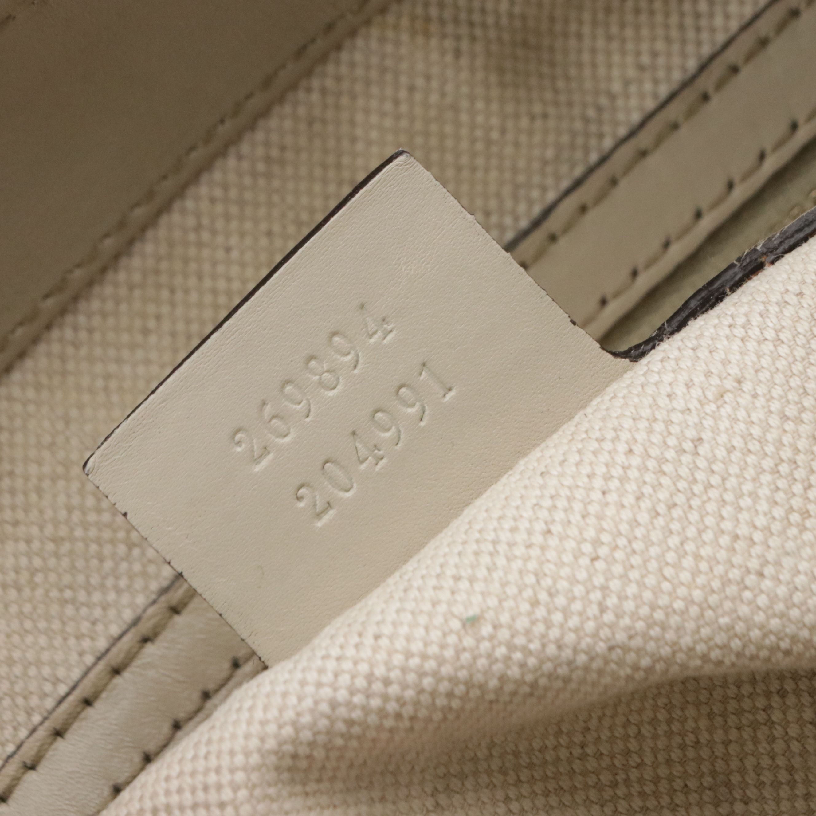 Gucci Mayfair Two-Way Satchel Bag in Monogram Canvas, White Leather & Web Accent