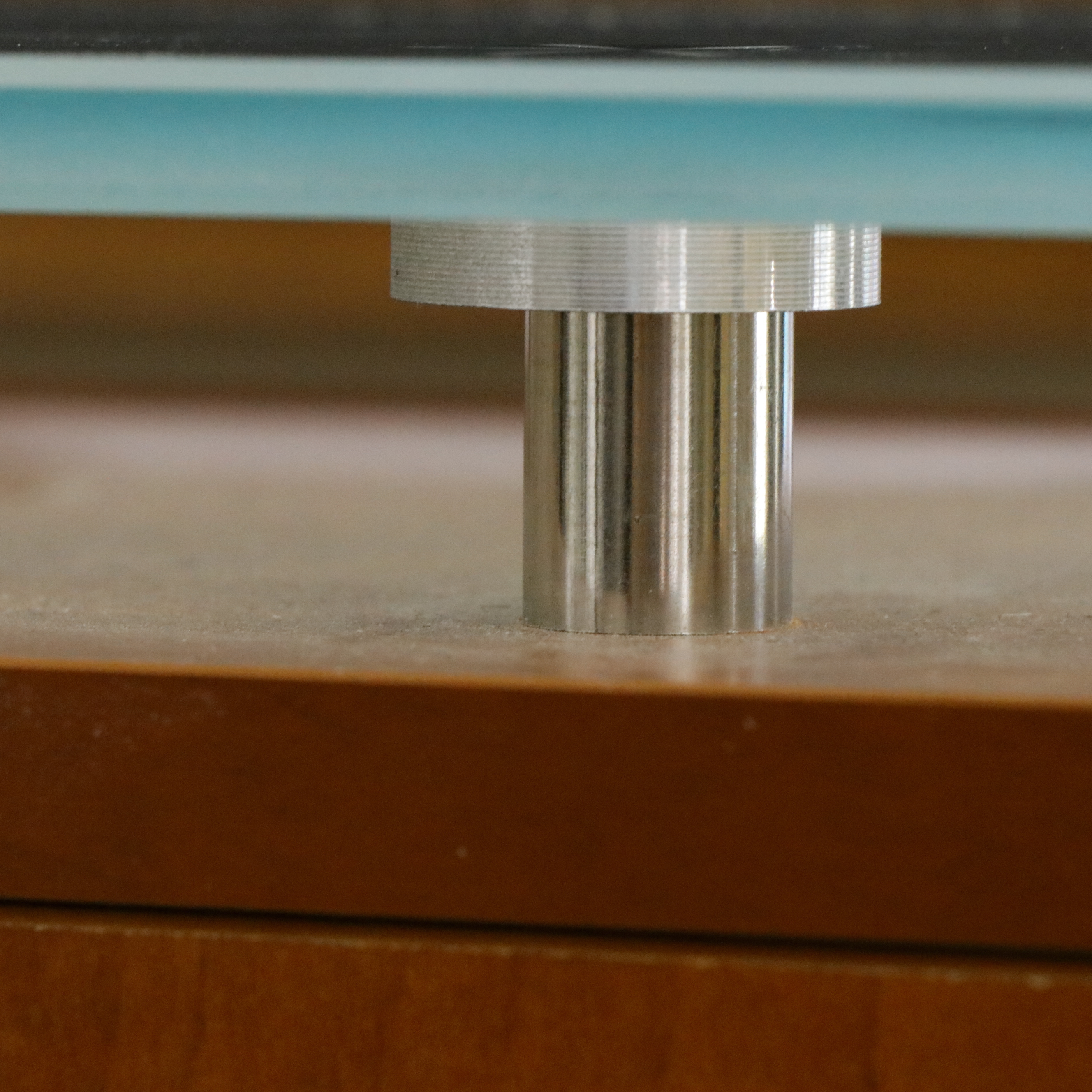 Contemporary Commercial Reception Desk with Glass Reception Desk