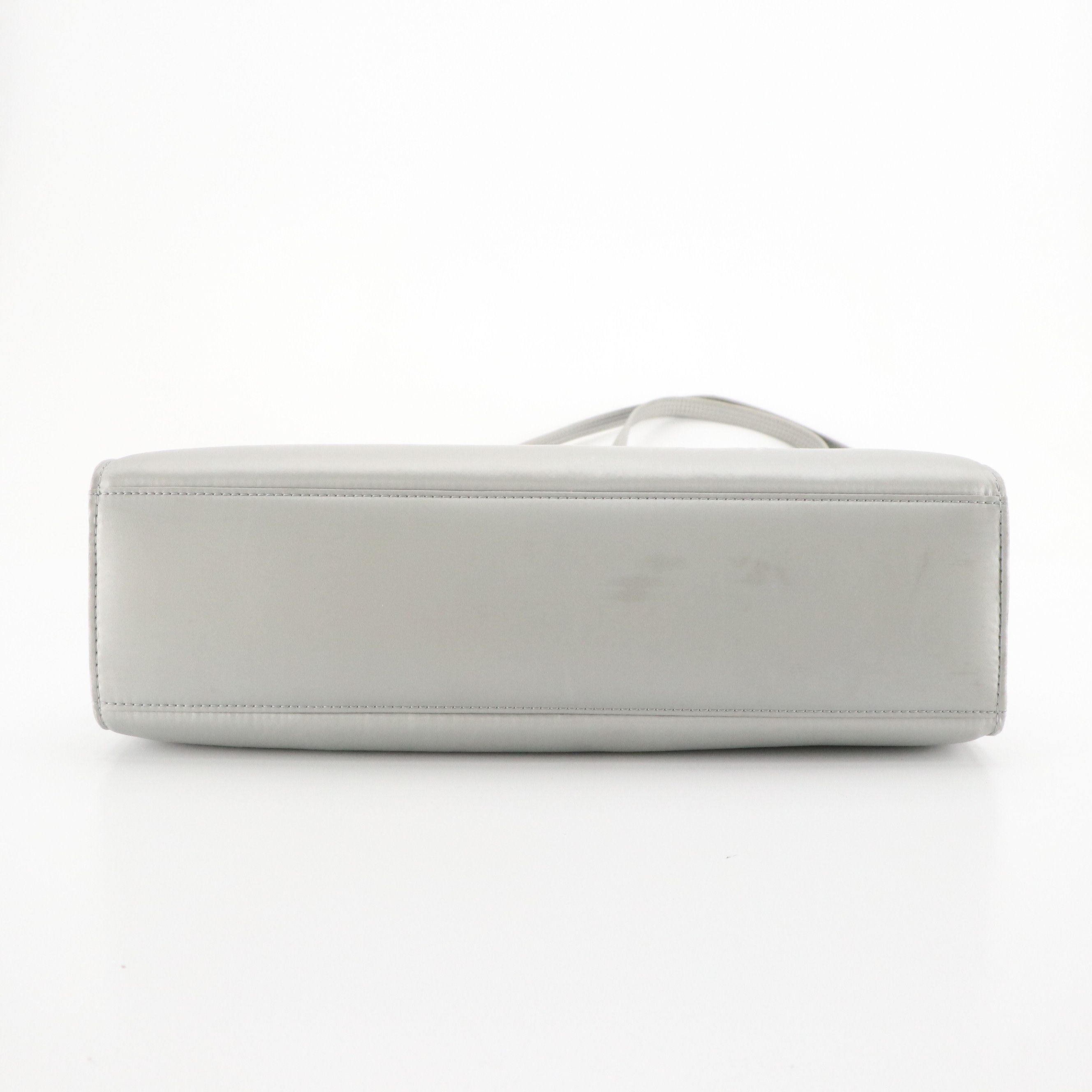 Telfar Medium Puff Shopper Bag in Silver Quilted Nylon