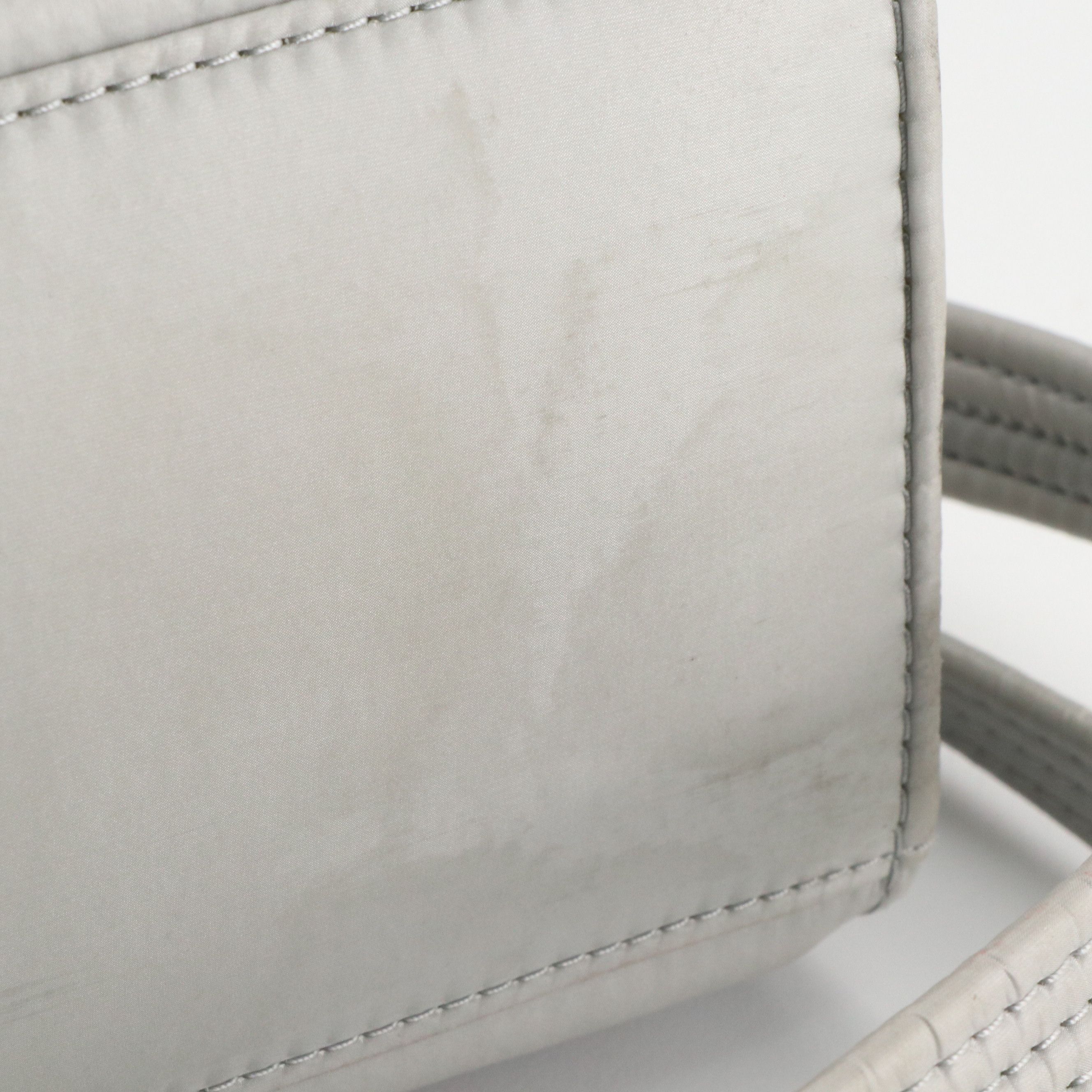 Telfar Medium Puff Shopper Bag in Silver Quilted Nylon