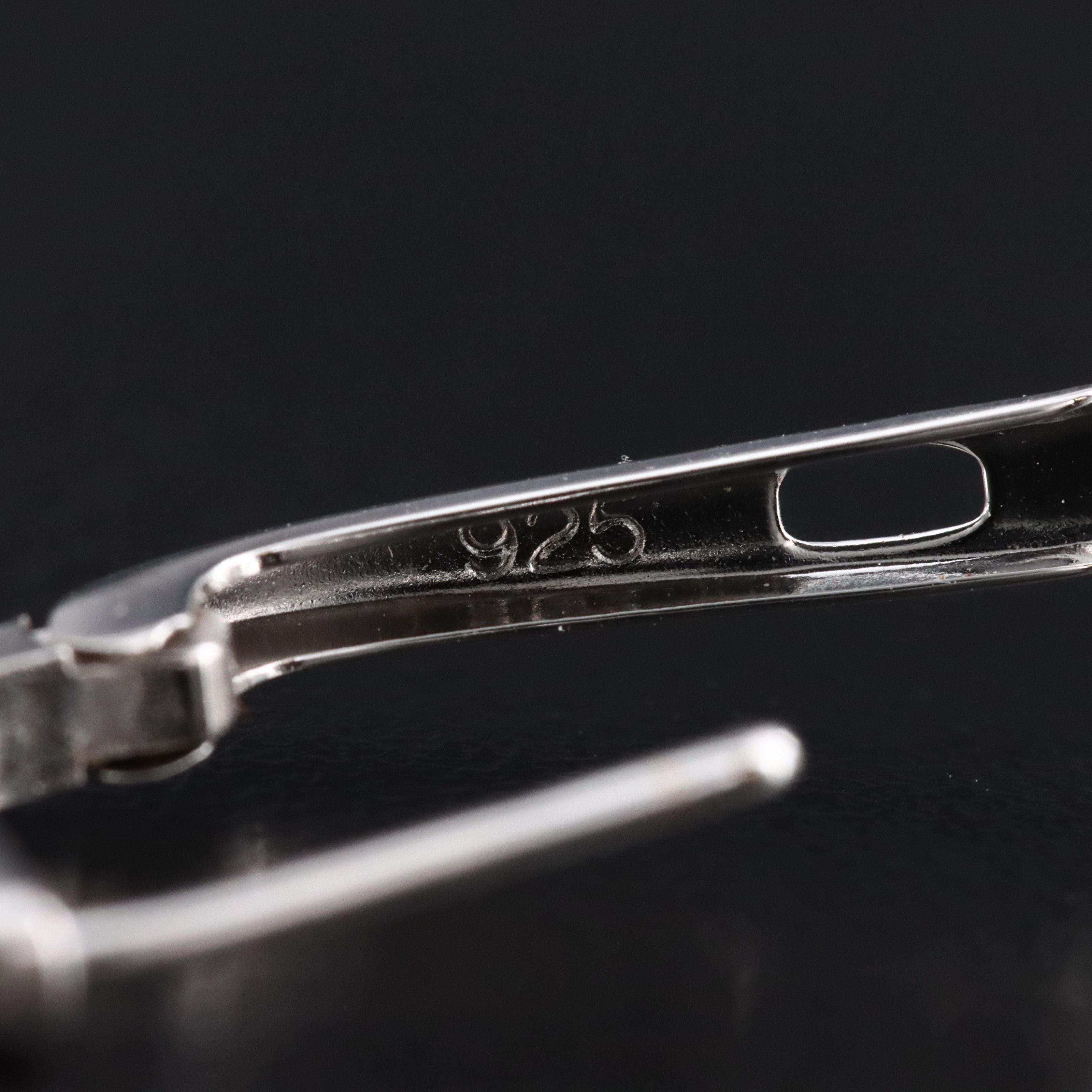 Sterling Ruby and White Sapphire Drop Earrings