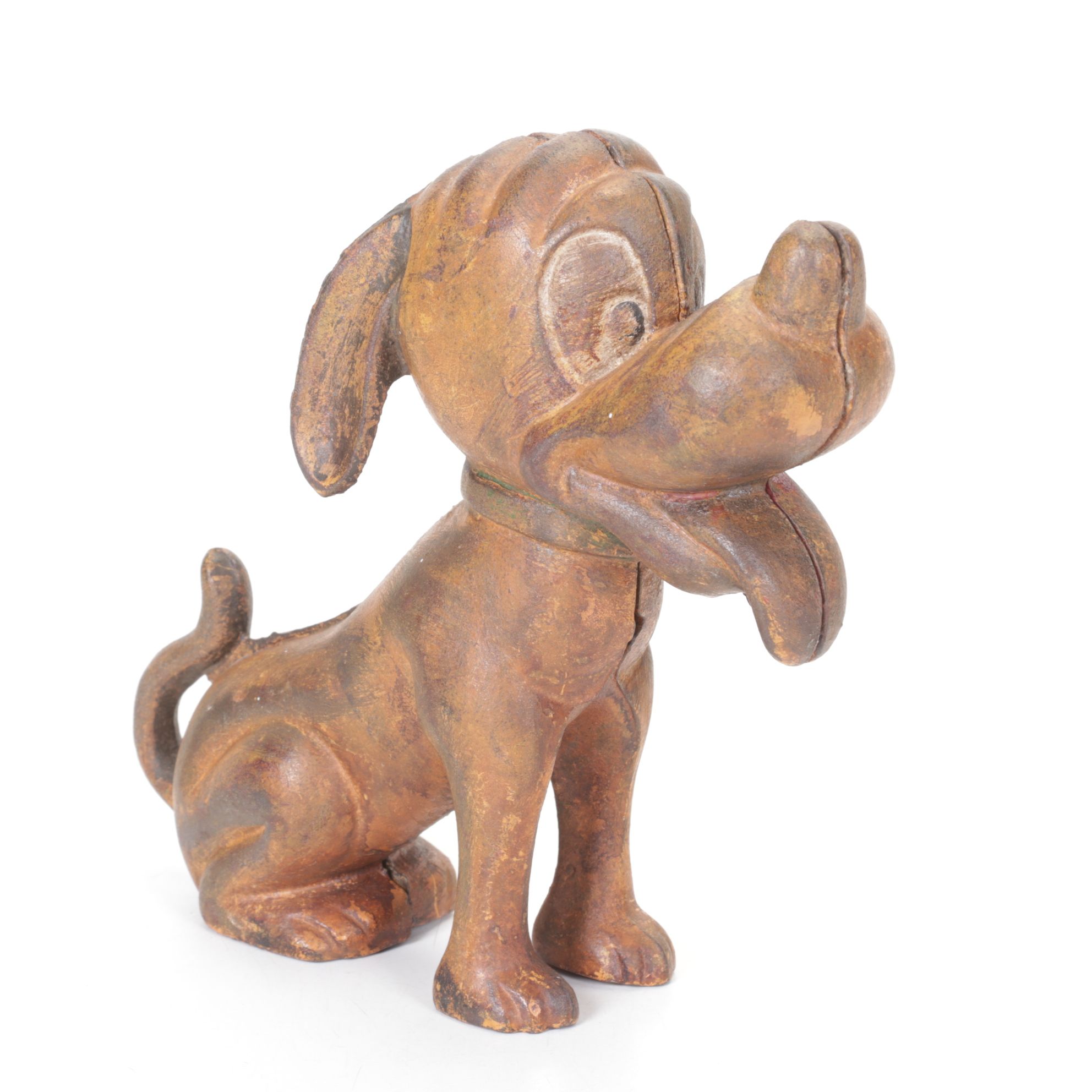 Vintage Pluto Cast Iron Coin Bank