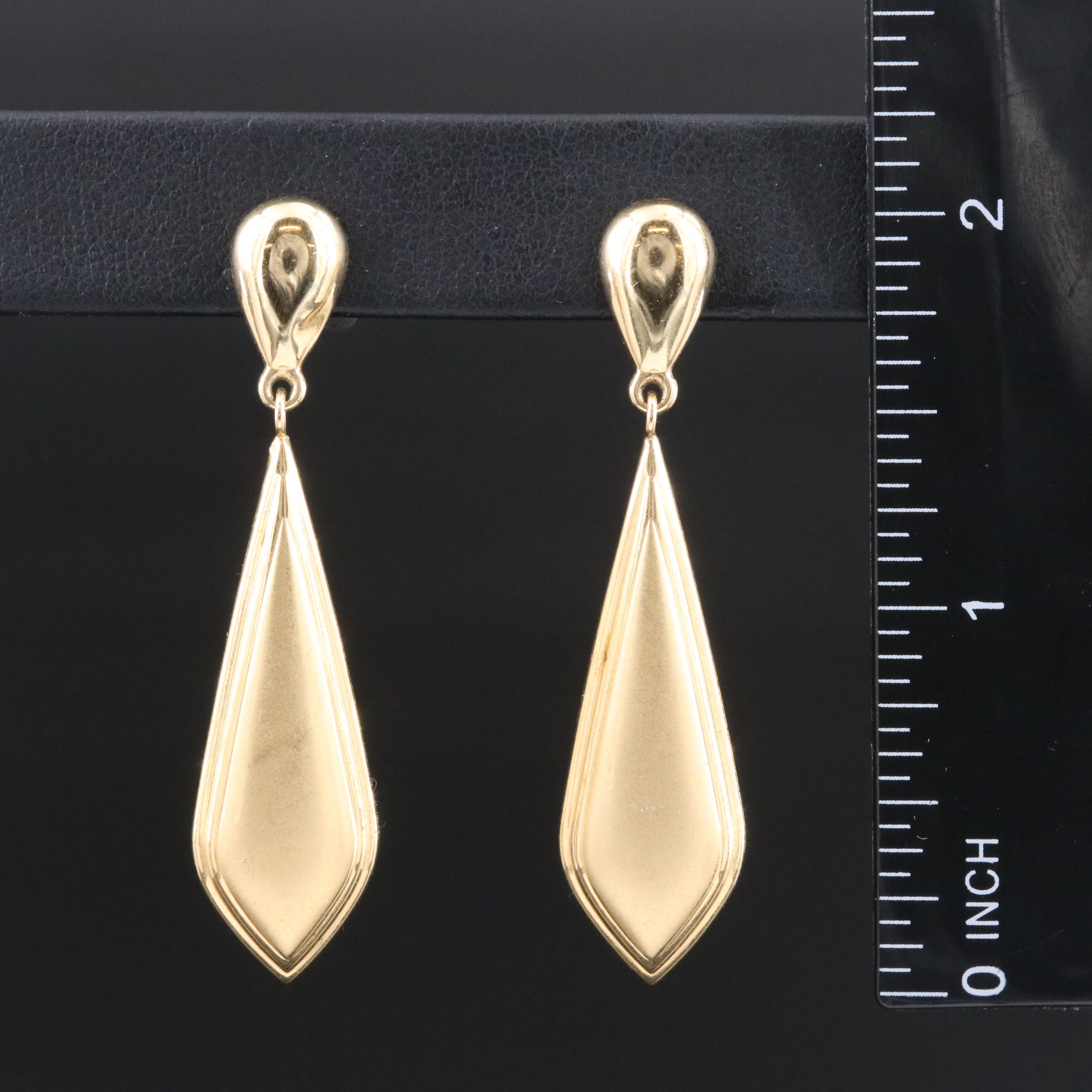 14K Drop Earrings