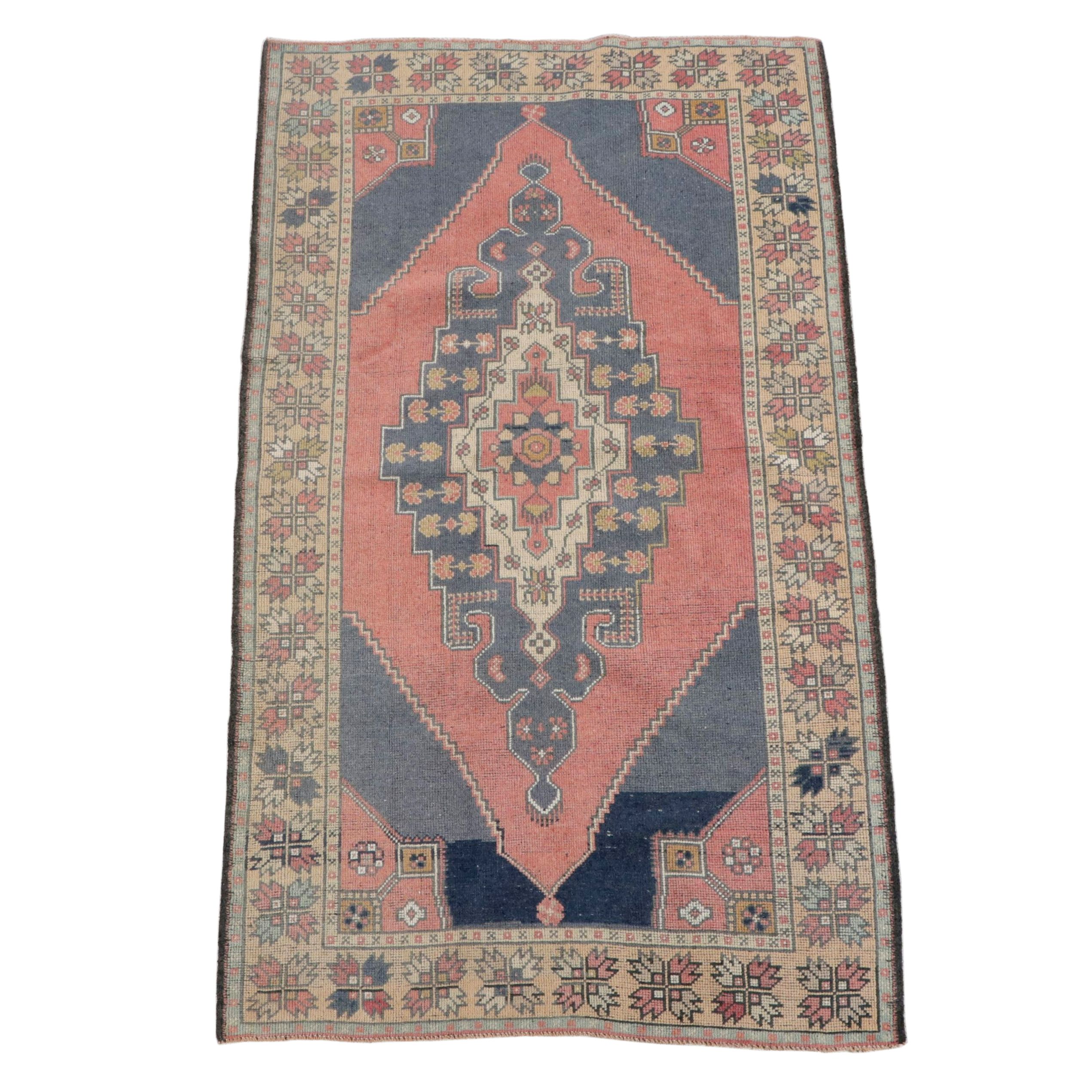 4'7 x 8' Hand-Knotted Turkish Oushak Area Rug