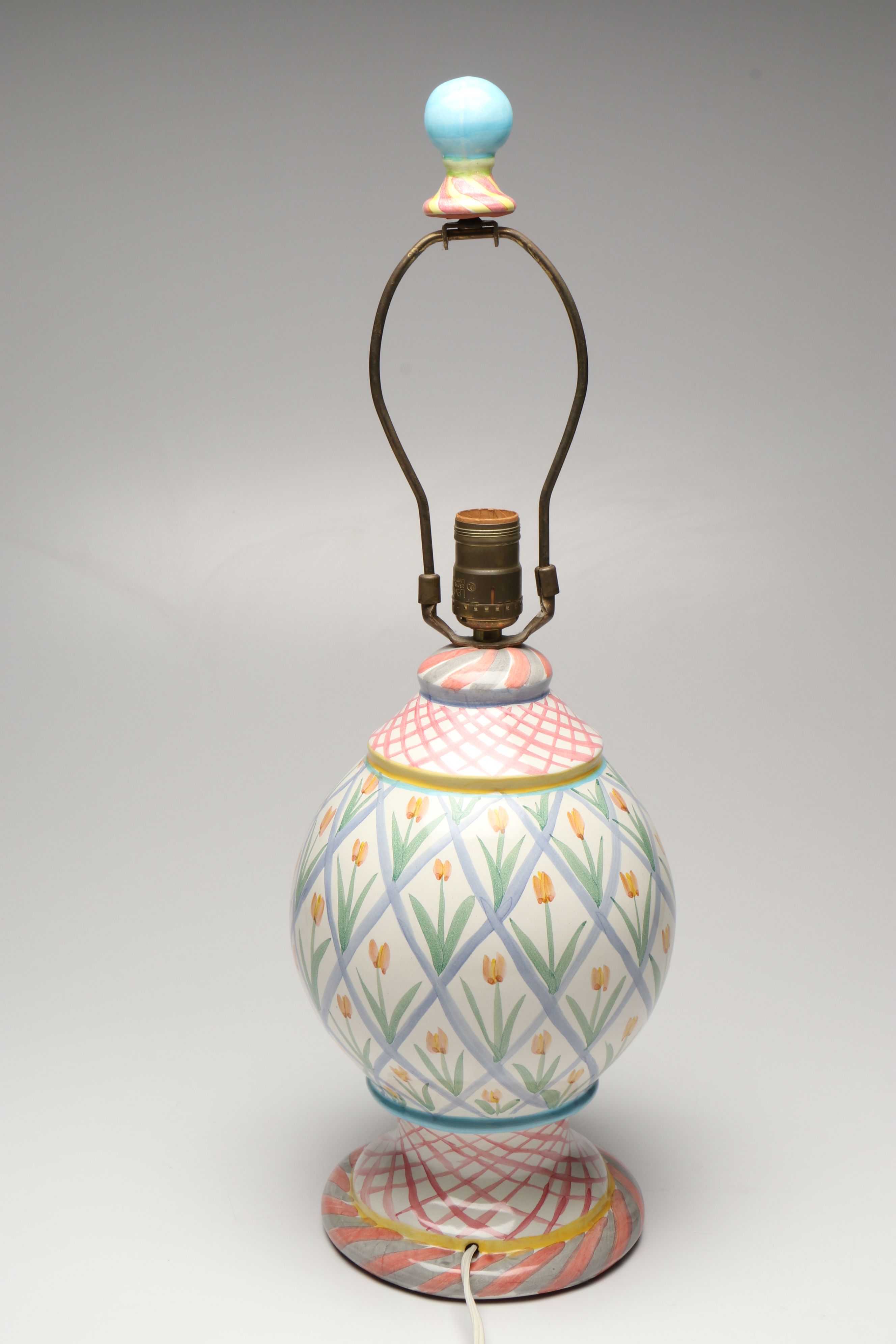 MacKenzie-Childs "Aalsmeer" Ceramic Table Lamp, Late 20th/Early 21st Century