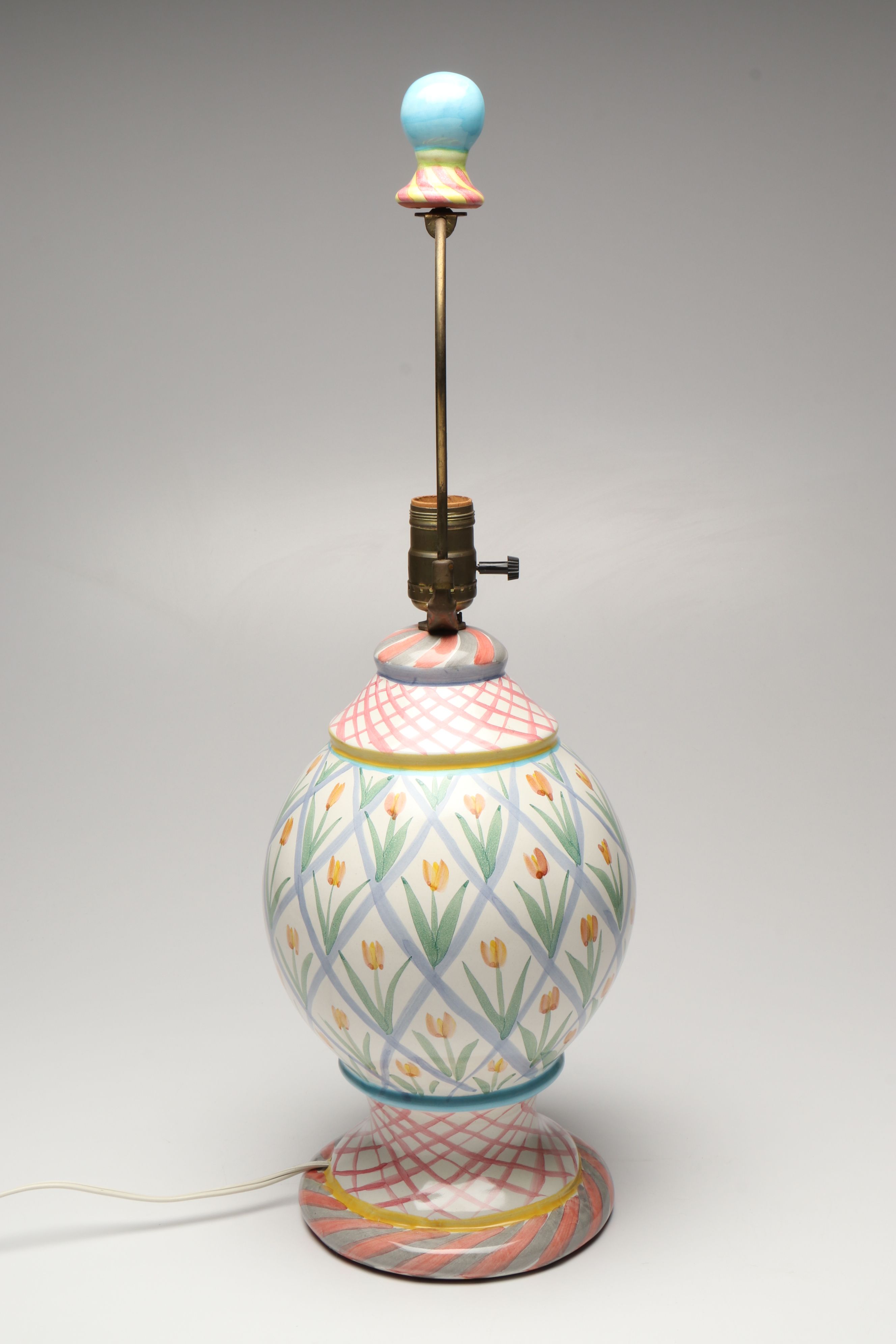 MacKenzie-Childs "Aalsmeer" Ceramic Table Lamp, Late 20th/Early 21st Century
