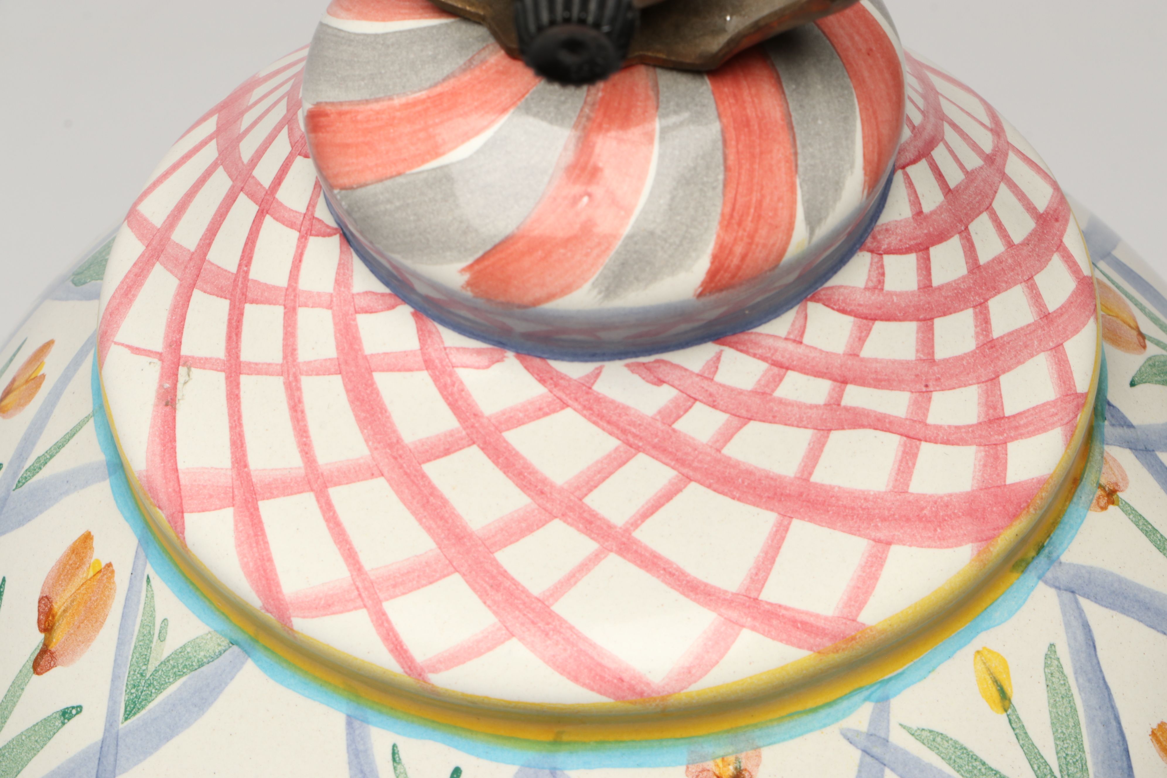 MacKenzie-Childs "Aalsmeer" Ceramic Table Lamp, Late 20th/Early 21st Century