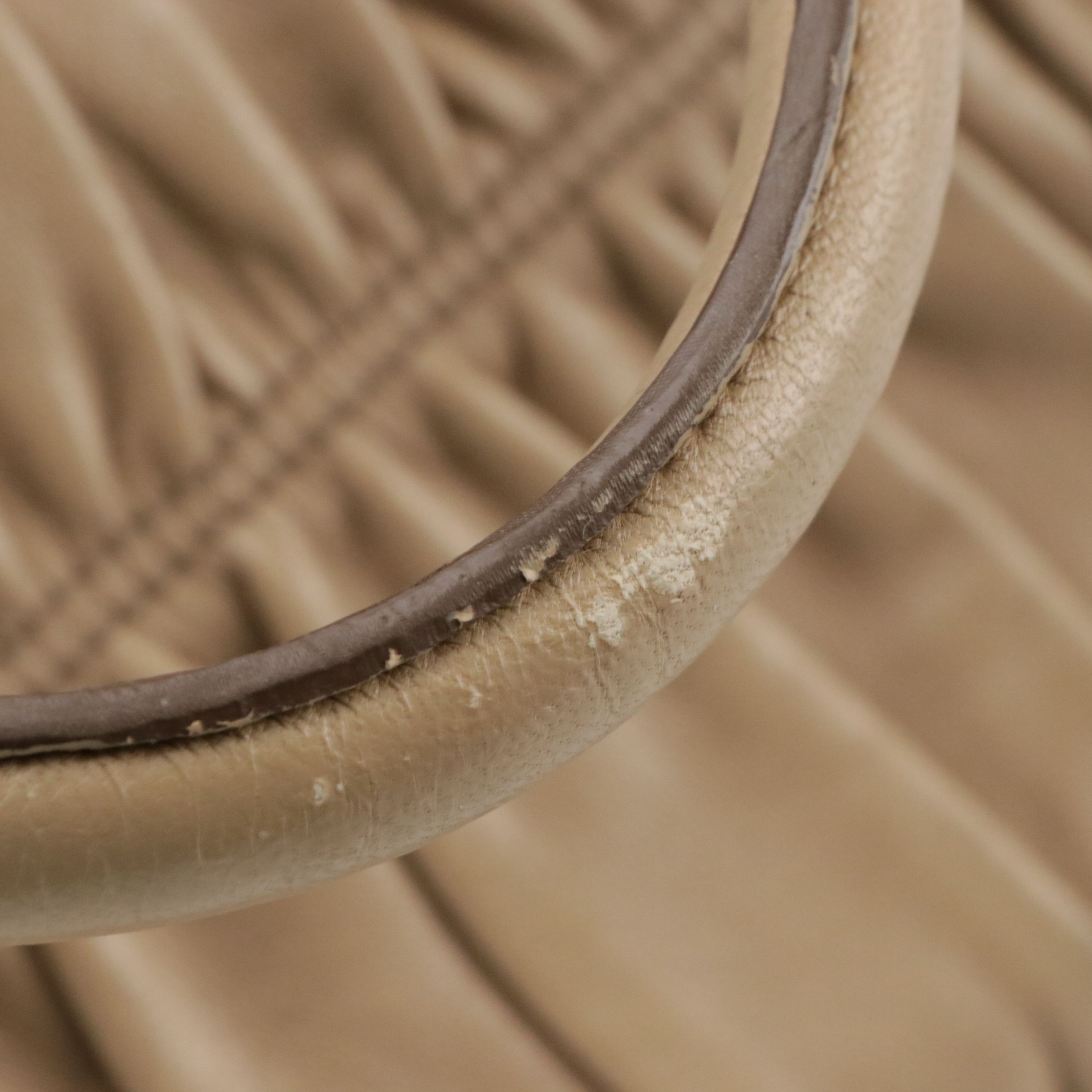 Prada Two-Way Tote Bag in Beige Gauffré Lambskin Leather