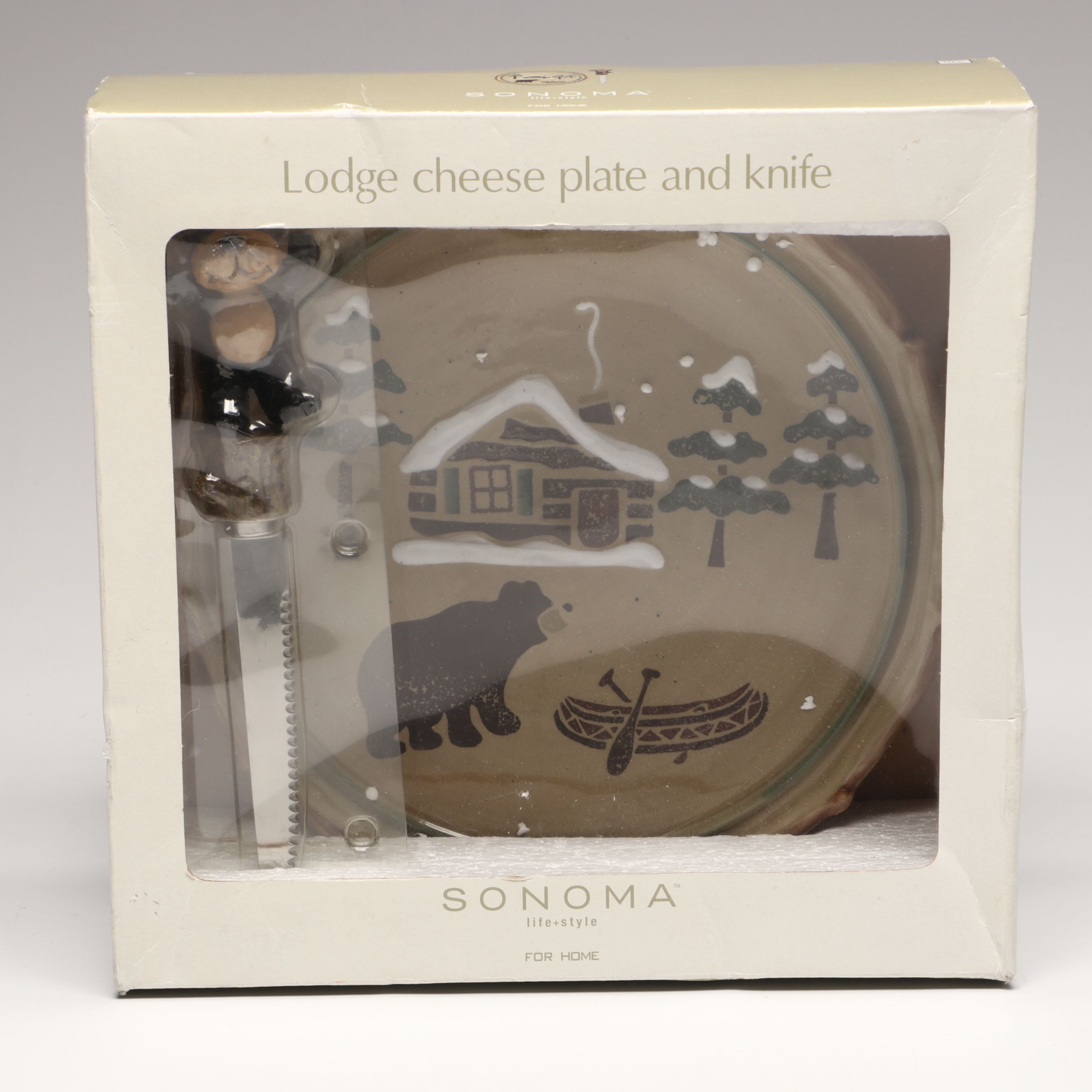 Quoizel Transfer Decorated Parlor Lamp with Sonoma Cheese Plate and More Décor