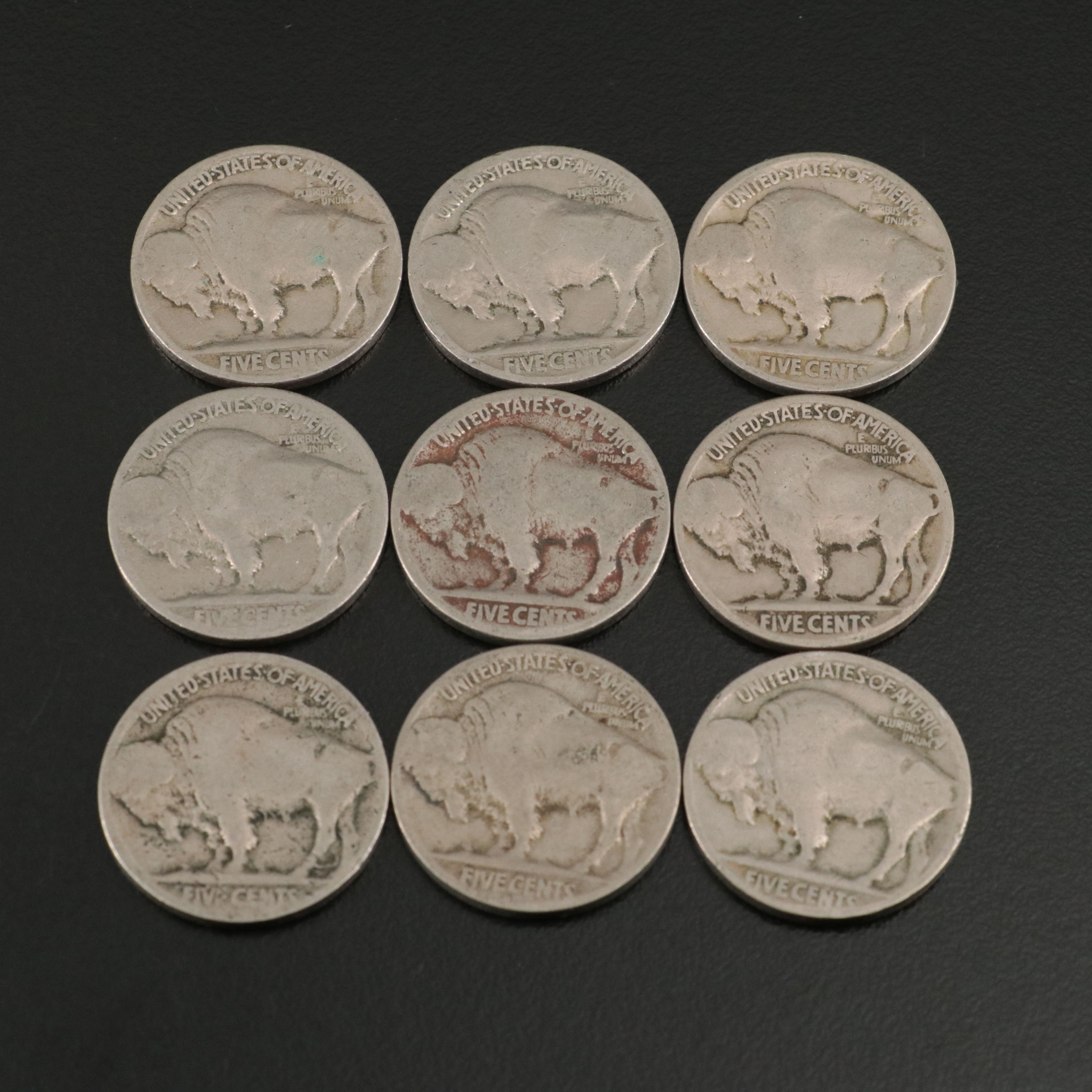 More Than 800 Buffalo Nickels With No Dates