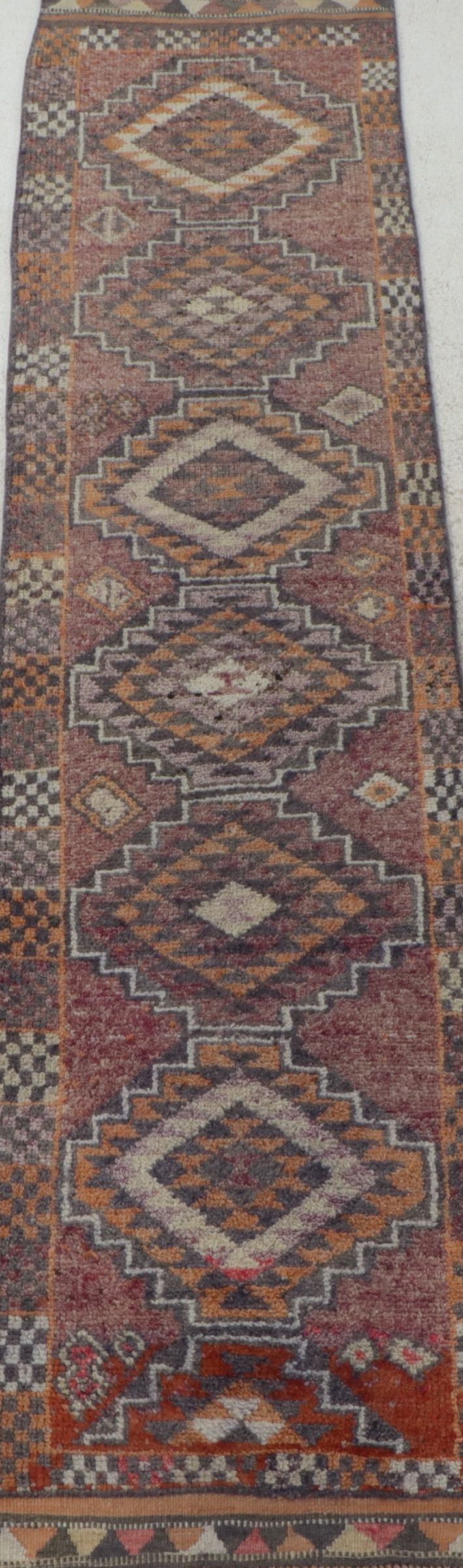 2'10 x 11'11 Hand-Knotted Turkish Oushak Carpet Runner