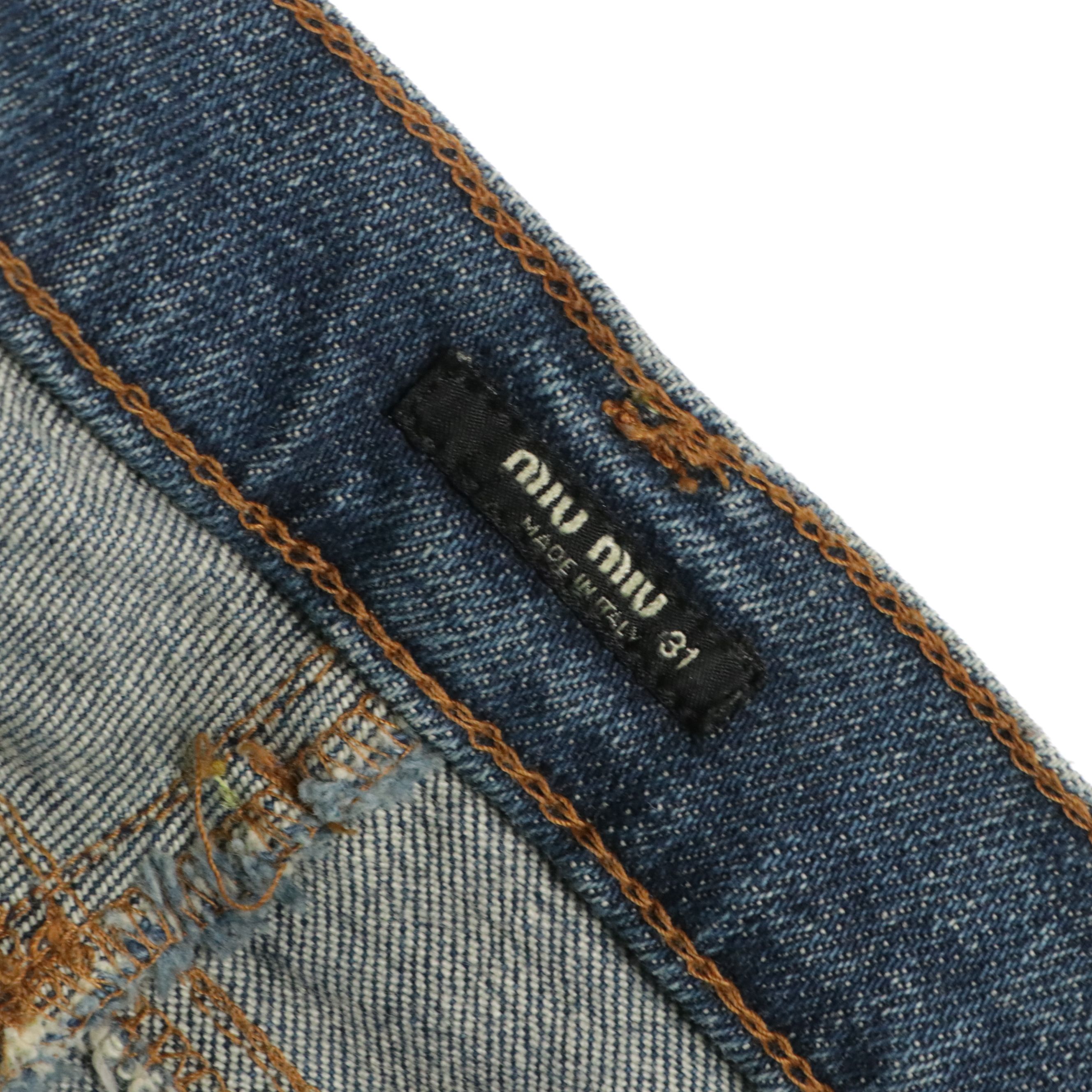 Miu Miu Blue Denim Jeans