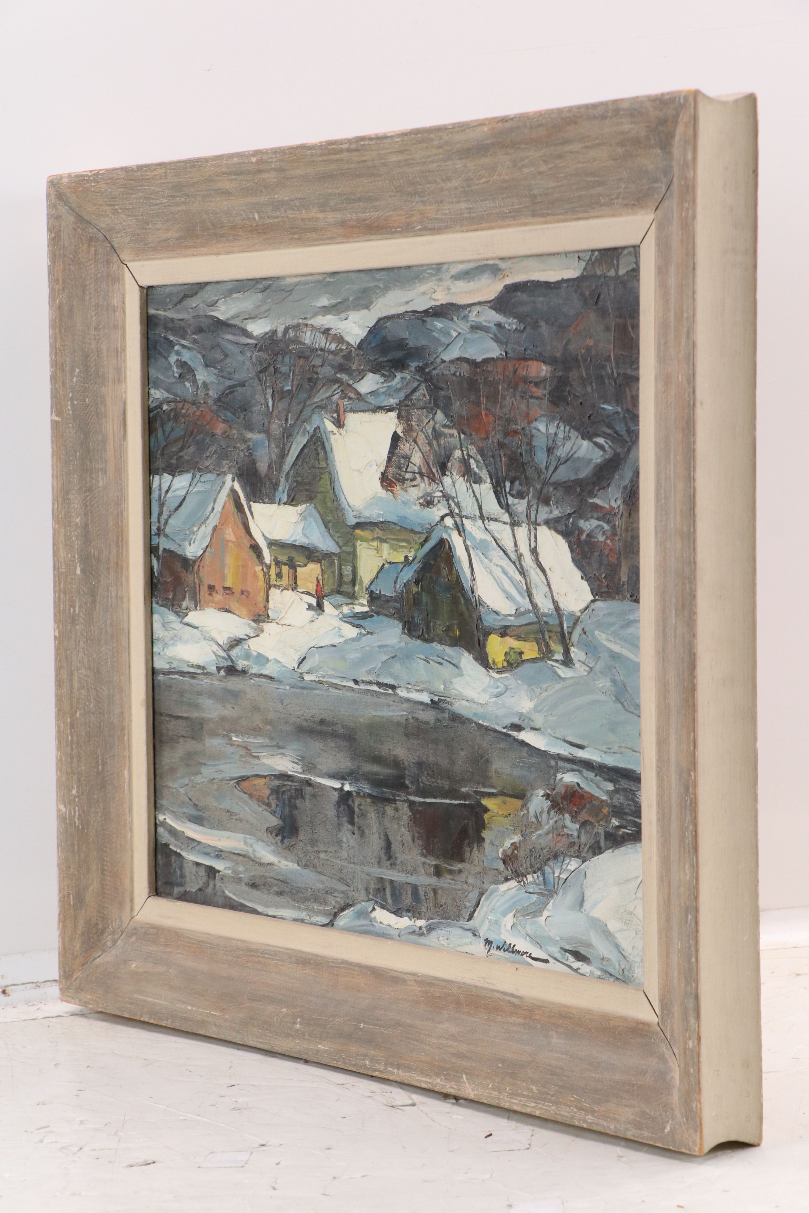 Merton W. Willmore Oil Painting "The First Freeze," Mid to Late 20th Century