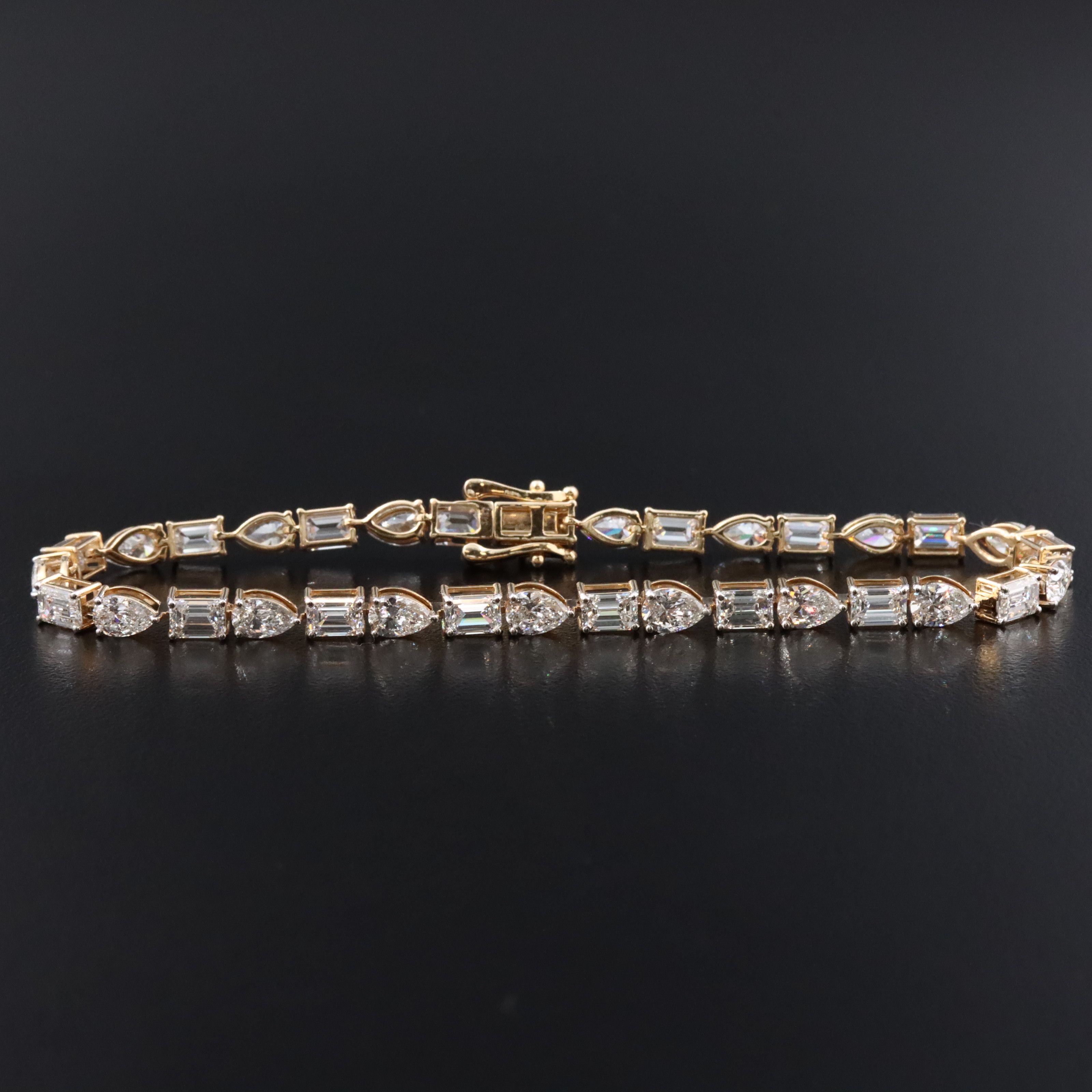 14K 10.30 CTW Lab Grown Diamond Line Bracelet