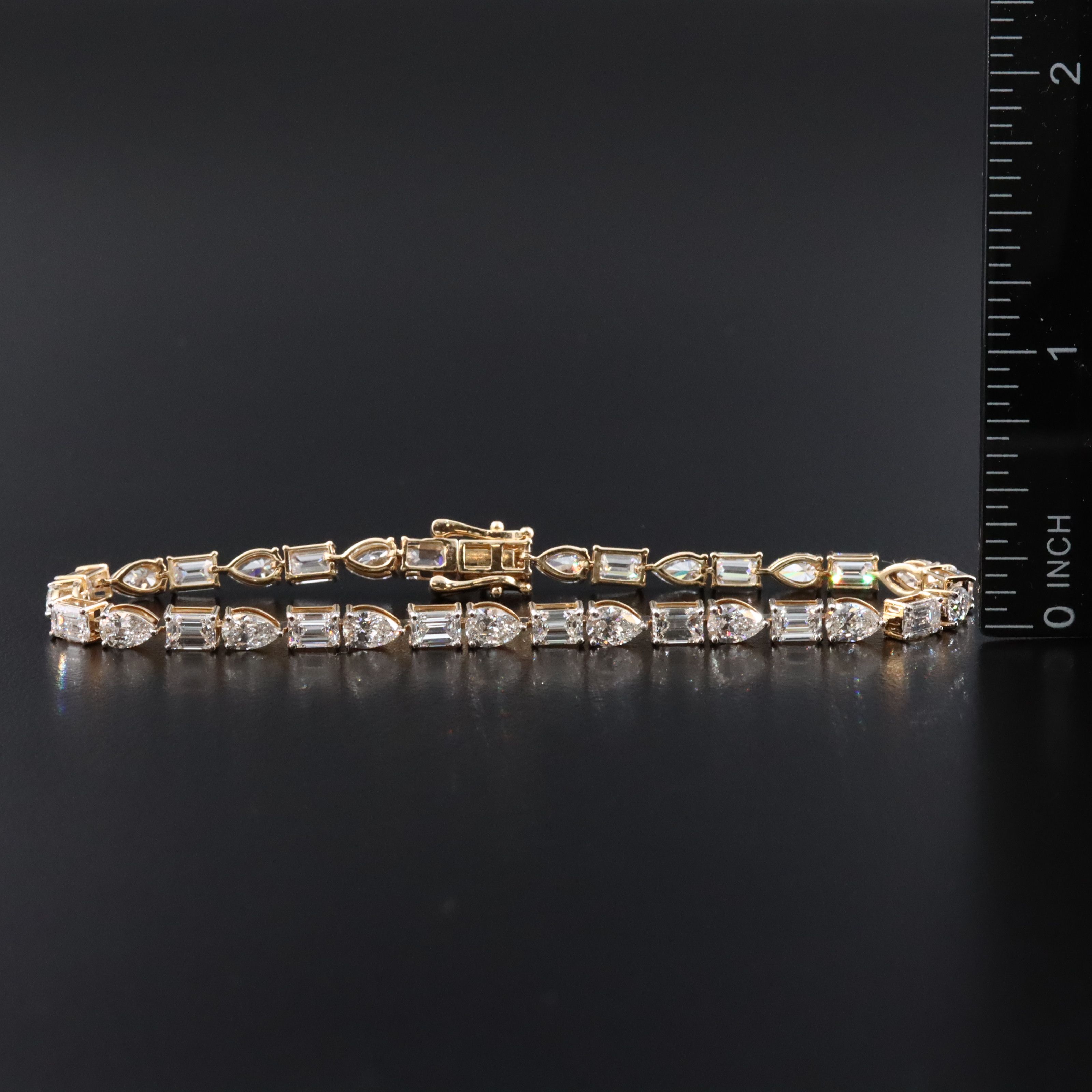 14K 10.30 CTW Lab Grown Diamond Line Bracelet