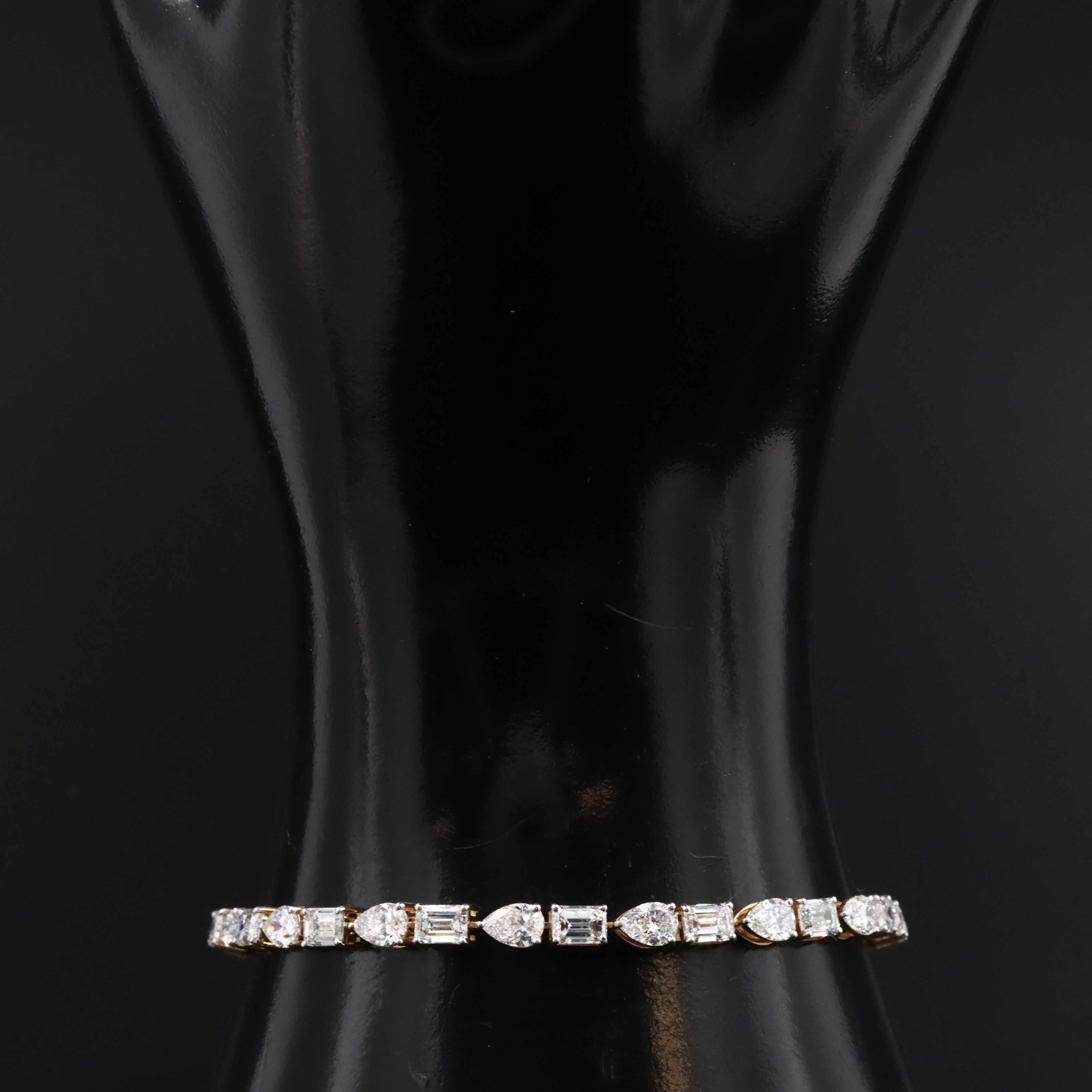 14K 10.30 CTW Lab Grown Diamond Line Bracelet