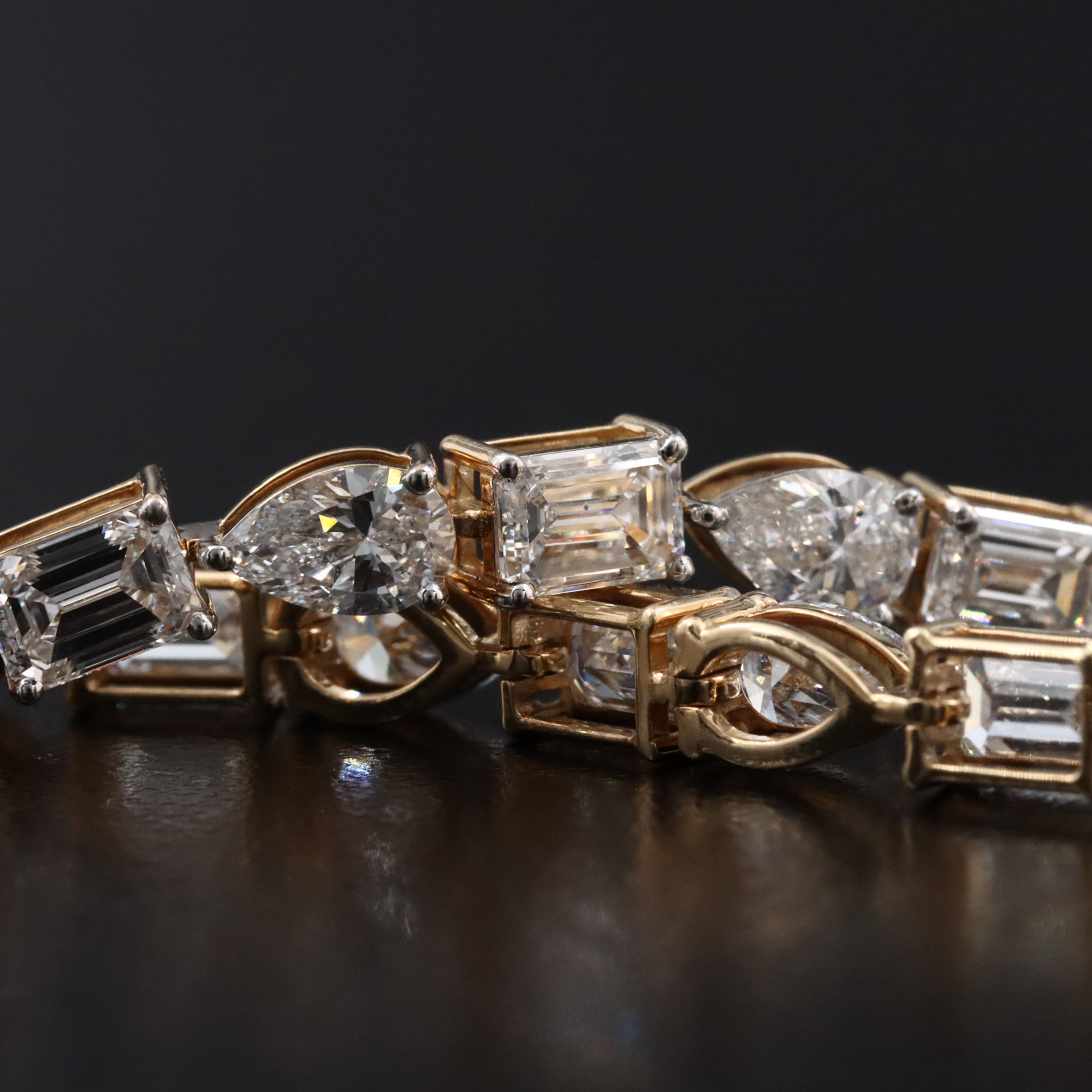 14K 10.30 CTW Lab Grown Diamond Line Bracelet