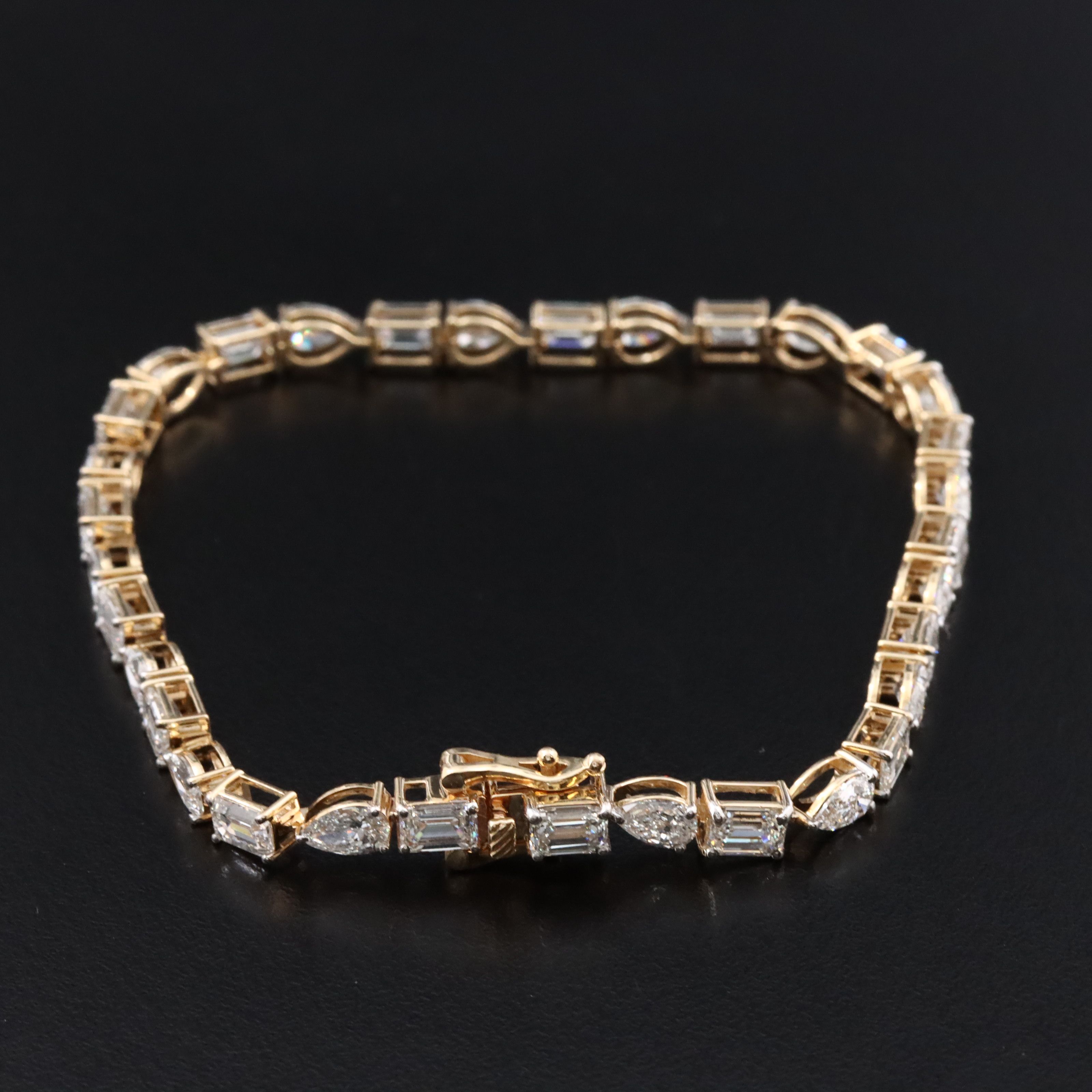 14K 10.30 CTW Lab Grown Diamond Line Bracelet
