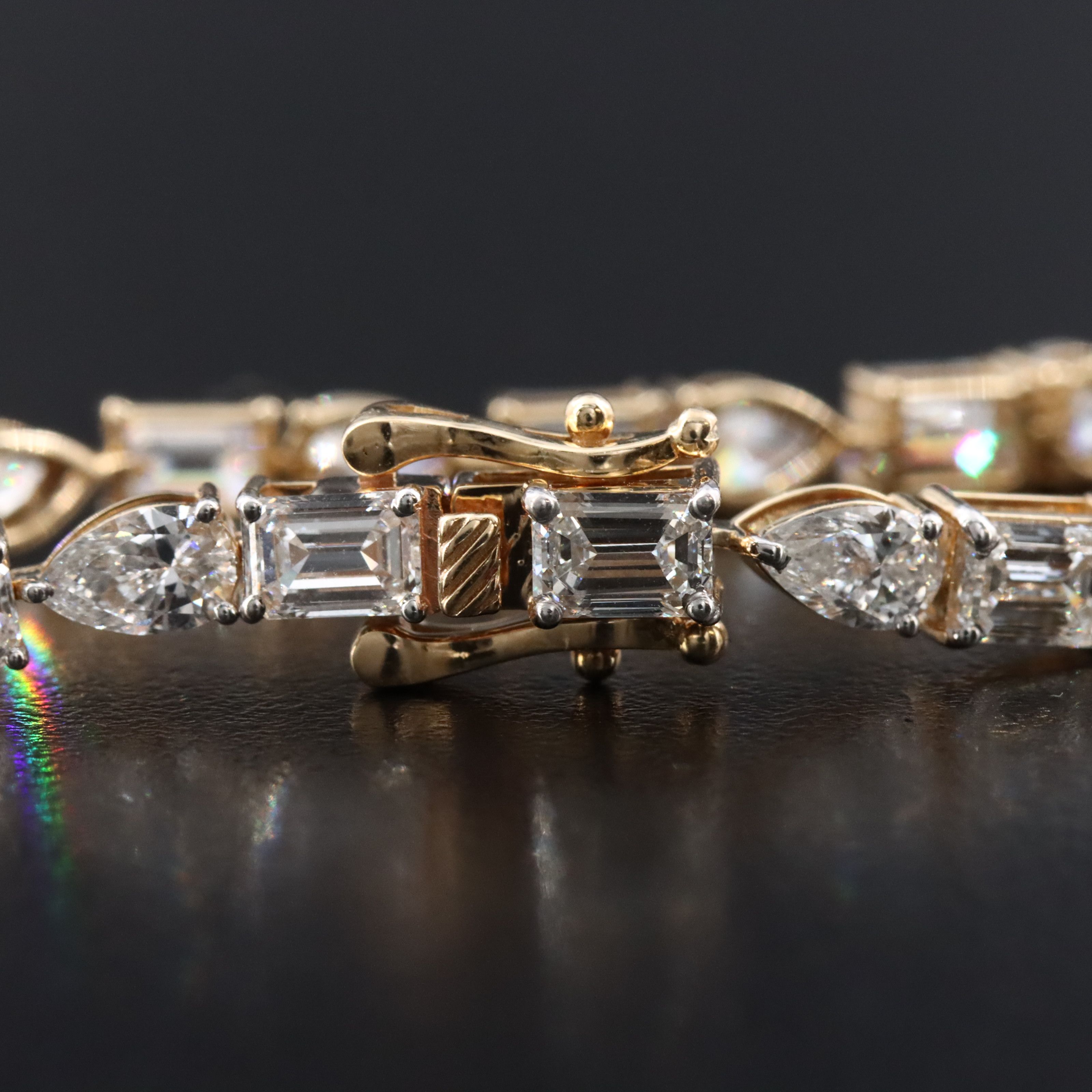 14K 10.30 CTW Lab Grown Diamond Line Bracelet