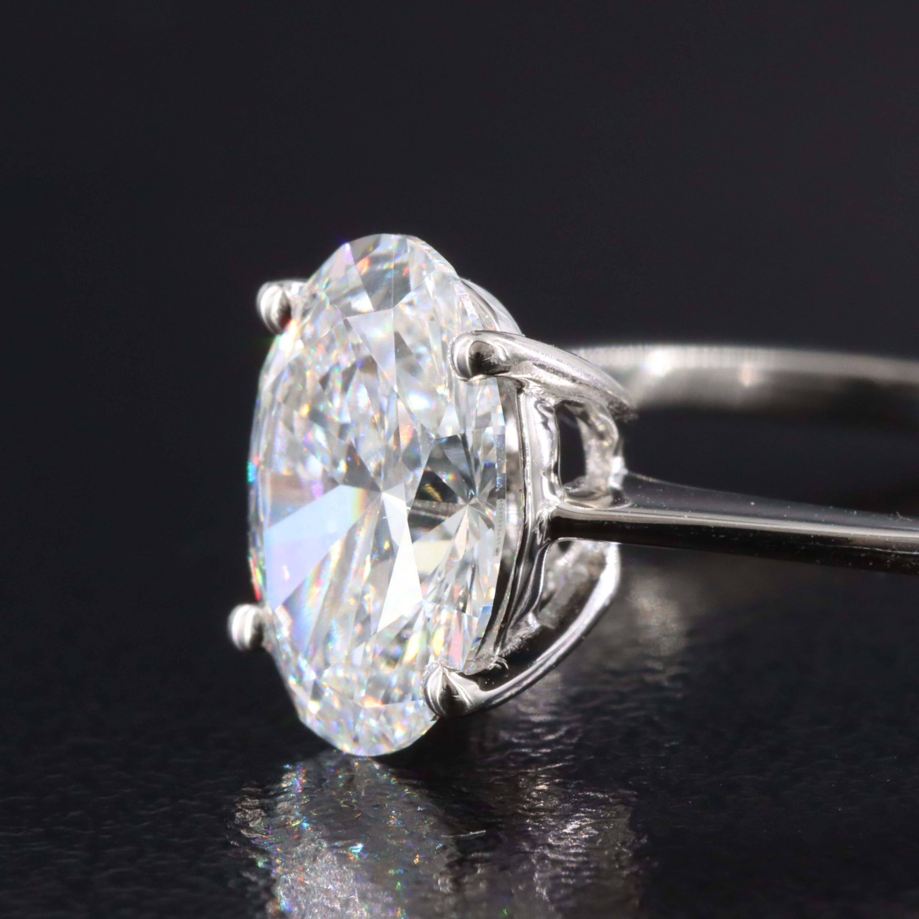 Platinum 2.03 CT Lab Grown Diamond Ring with IGI Report