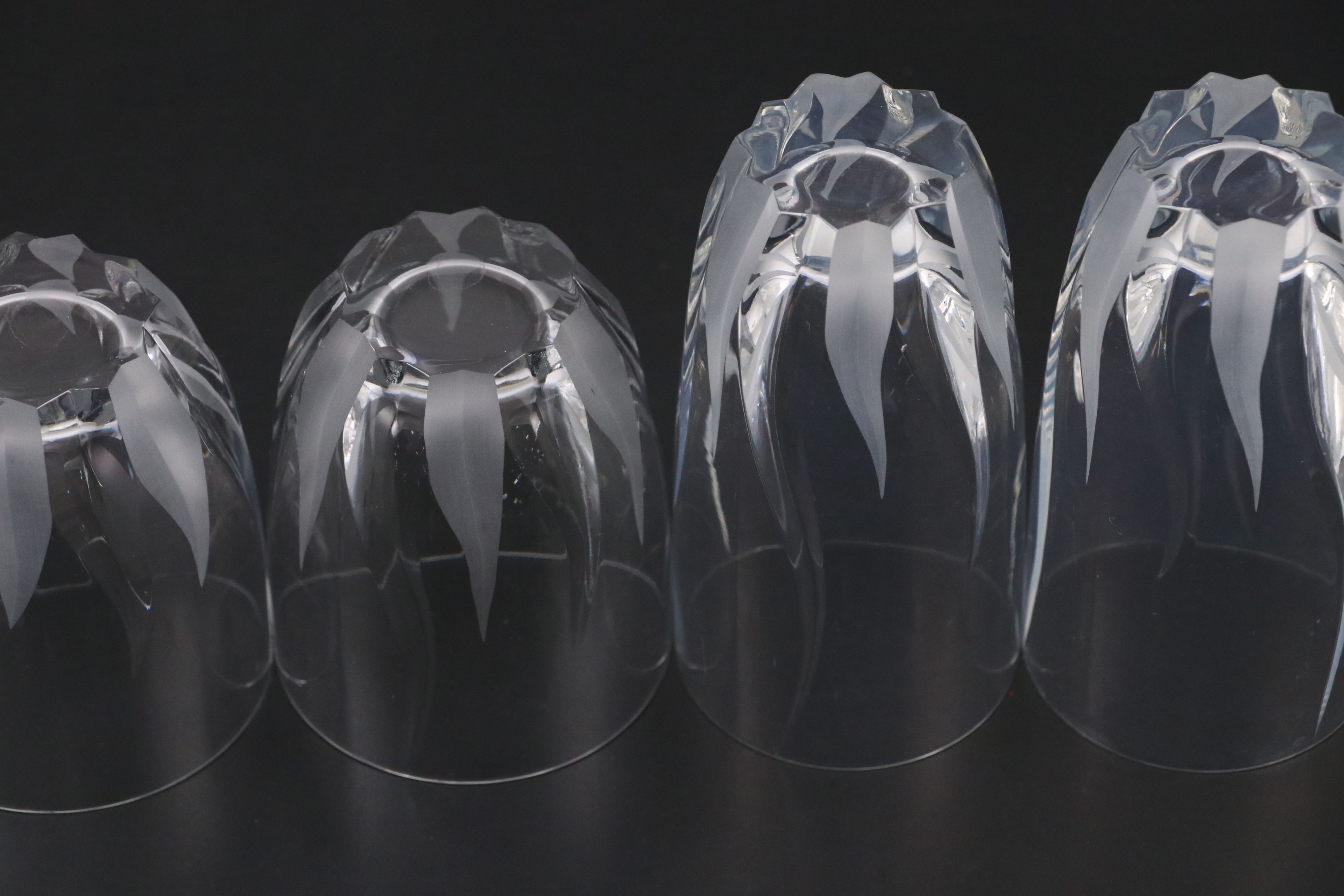 Mikasa "Flame D'Amore" Highball and Double Old Fashioned Glasses