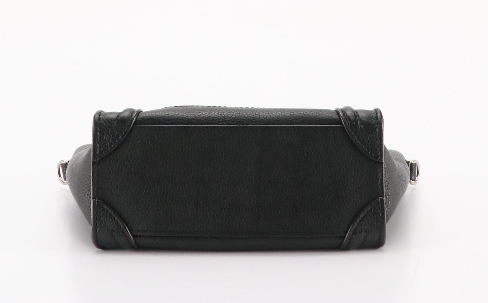 Céline Nano Two-Way Luggage Tote in Black Grained Calfskin Leather