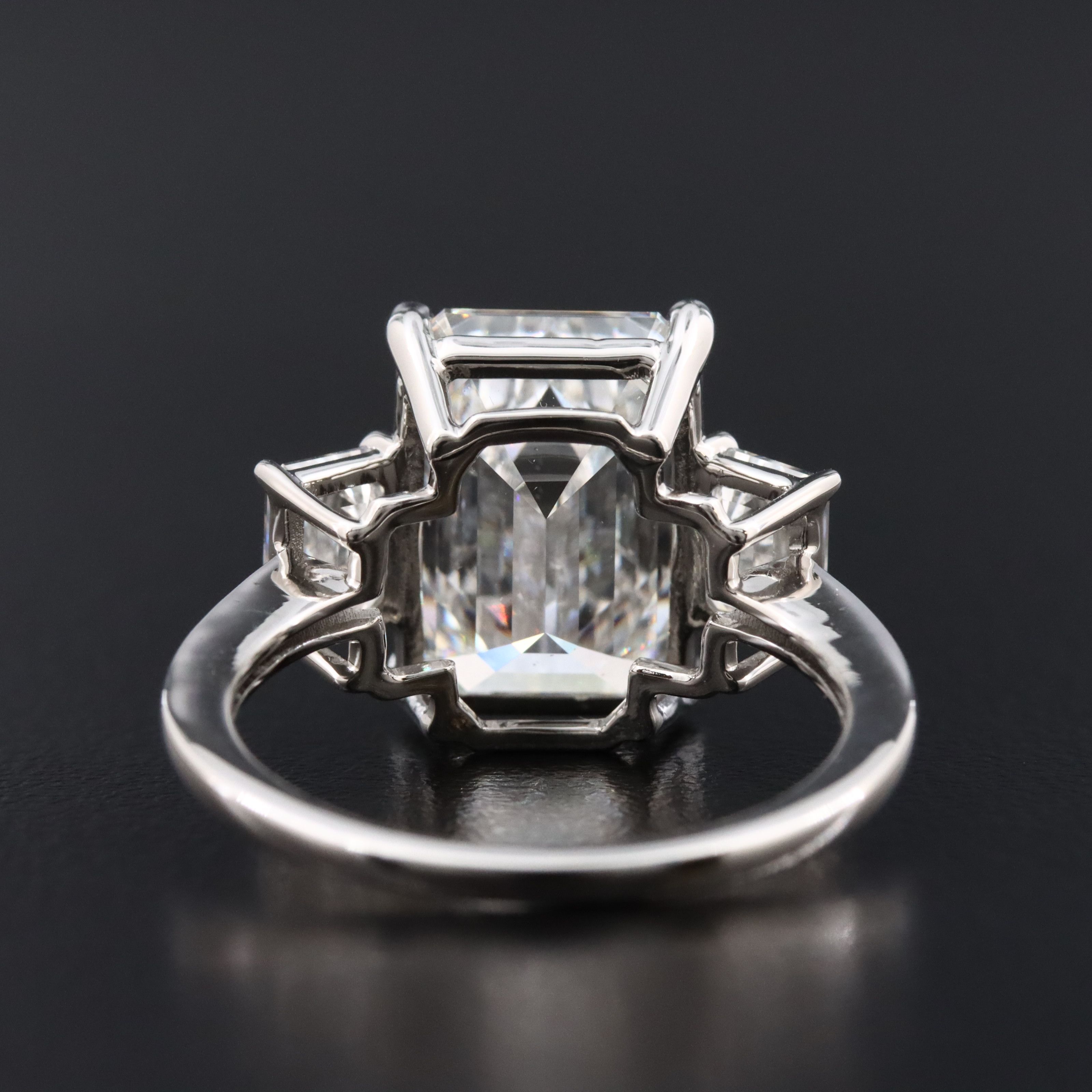 Platinum 7.28 CTW Lab Grown Diamond Ring with IGI Report