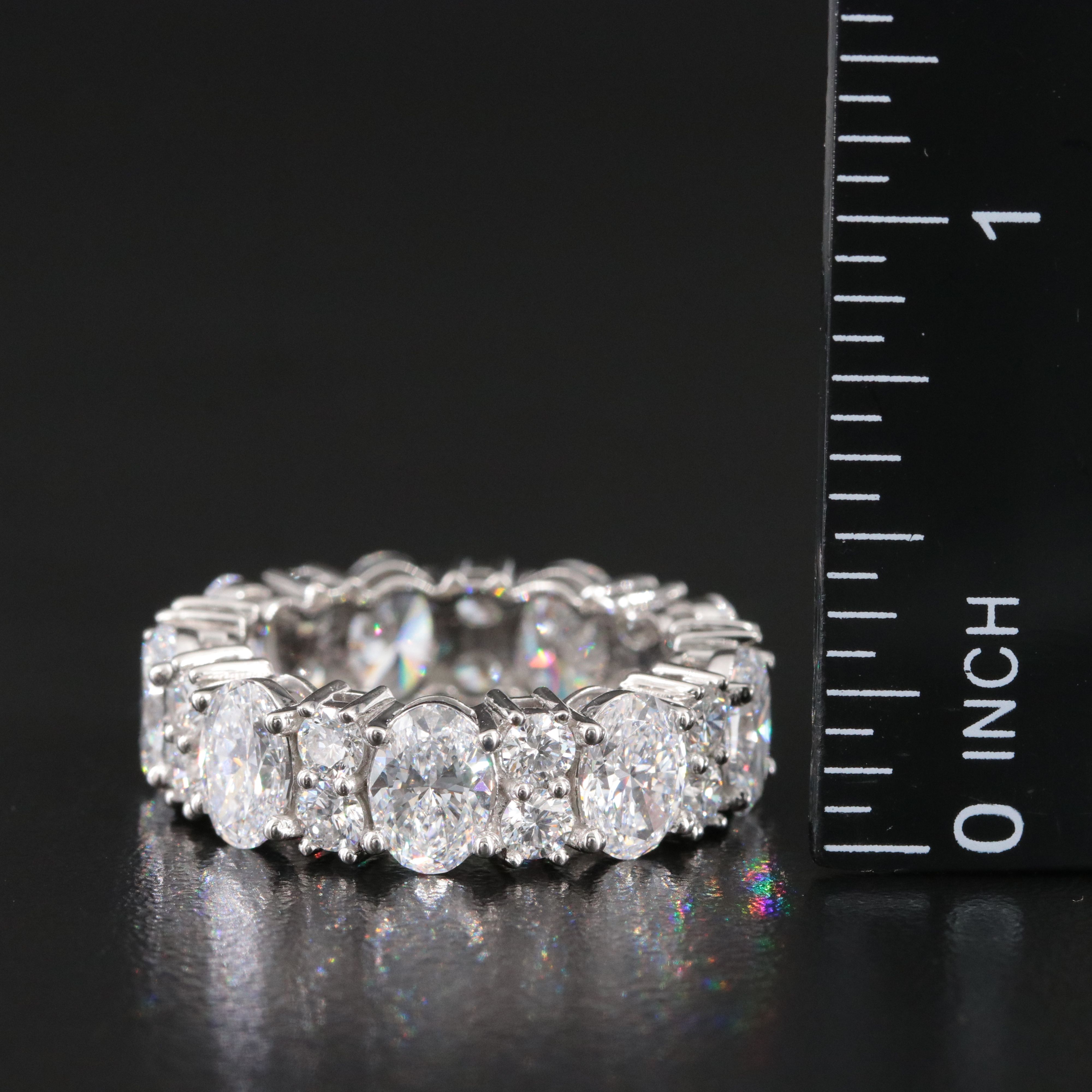 Platinum 8.28 CTW Lab Grown Diamond Eternity Band