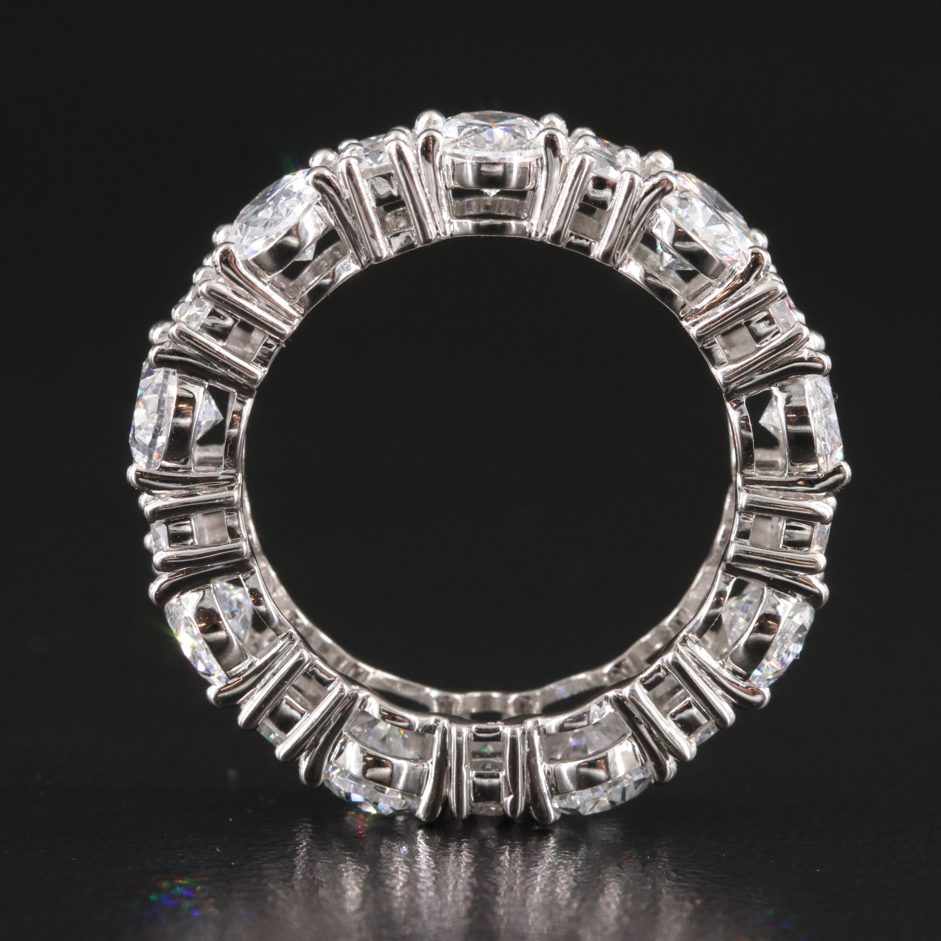 Platinum 8.28 CTW Lab Grown Diamond Eternity Band