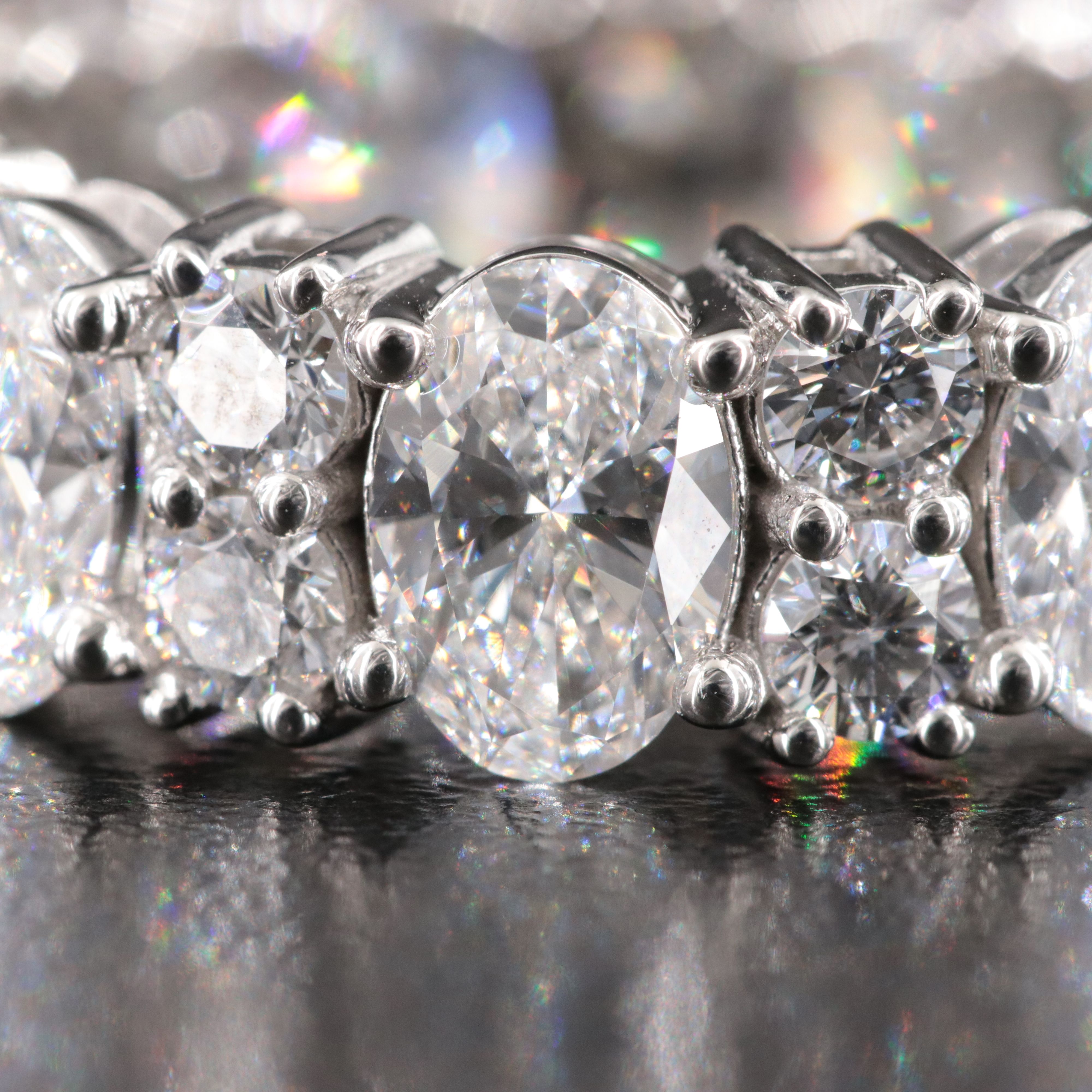 Platinum 8.28 CTW Lab Grown Diamond Eternity Band