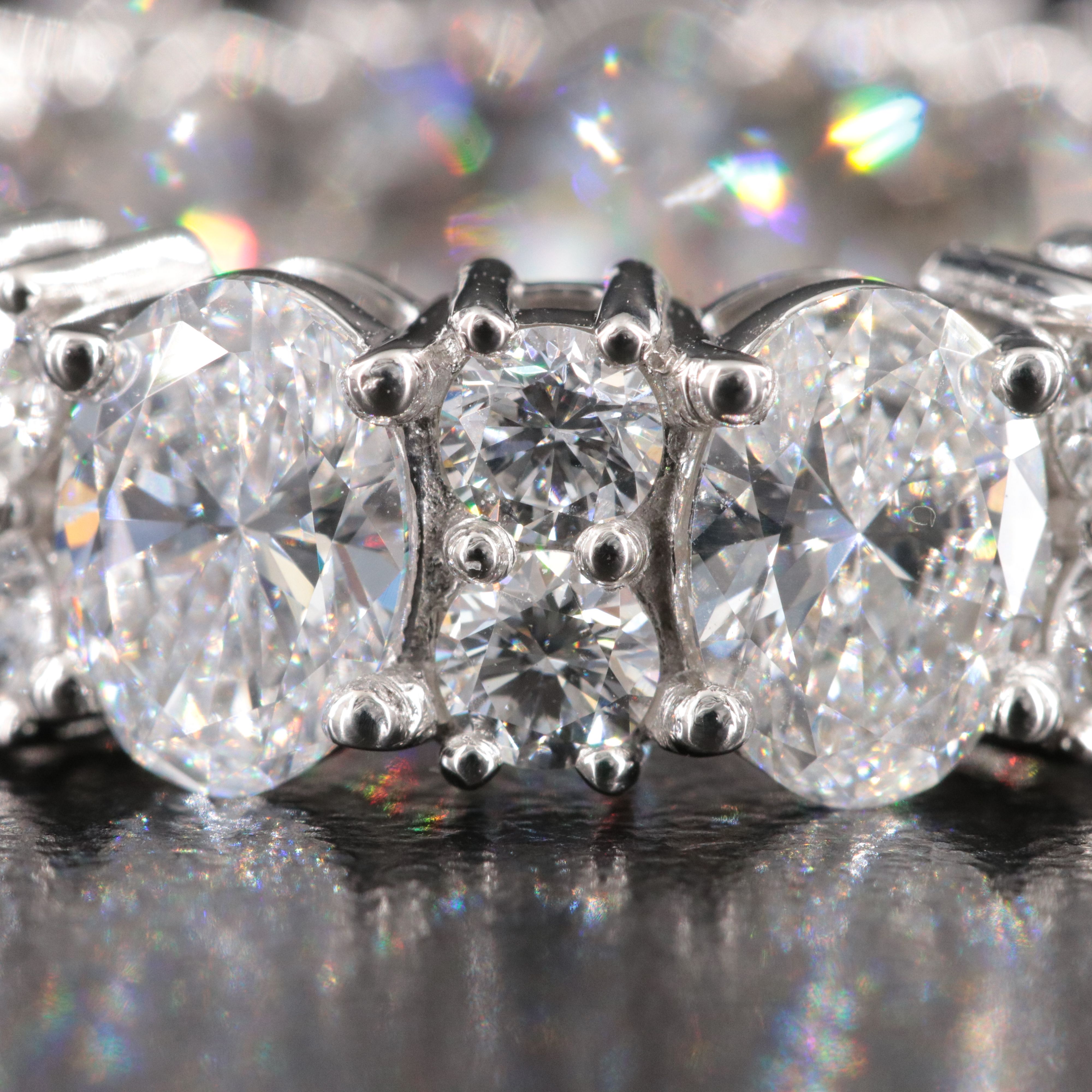 Platinum 8.28 CTW Lab Grown Diamond Eternity Band